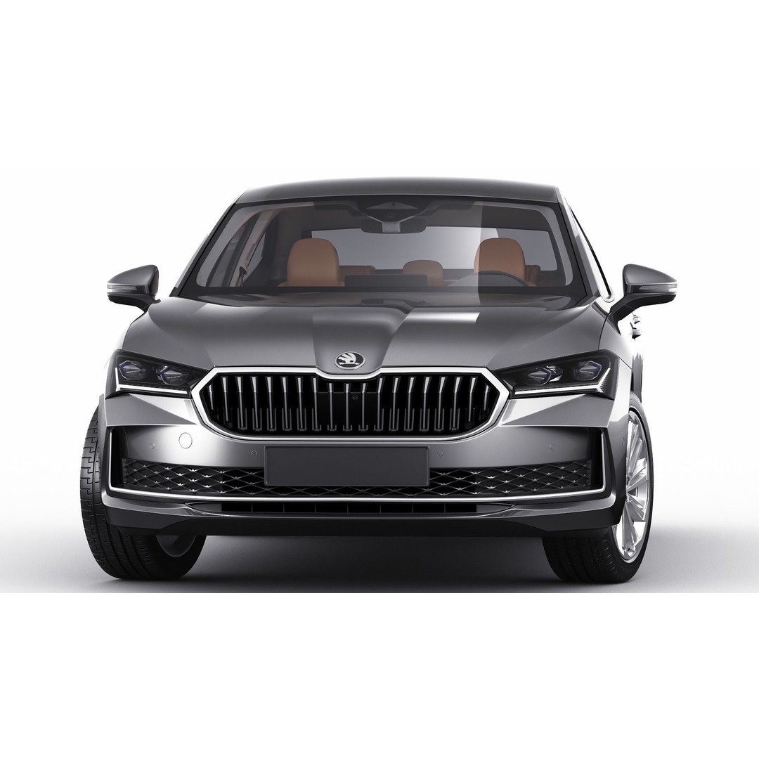 Skoda Superb 2024 3D Model – Detailed Sedan, Multiple Formats - View 19