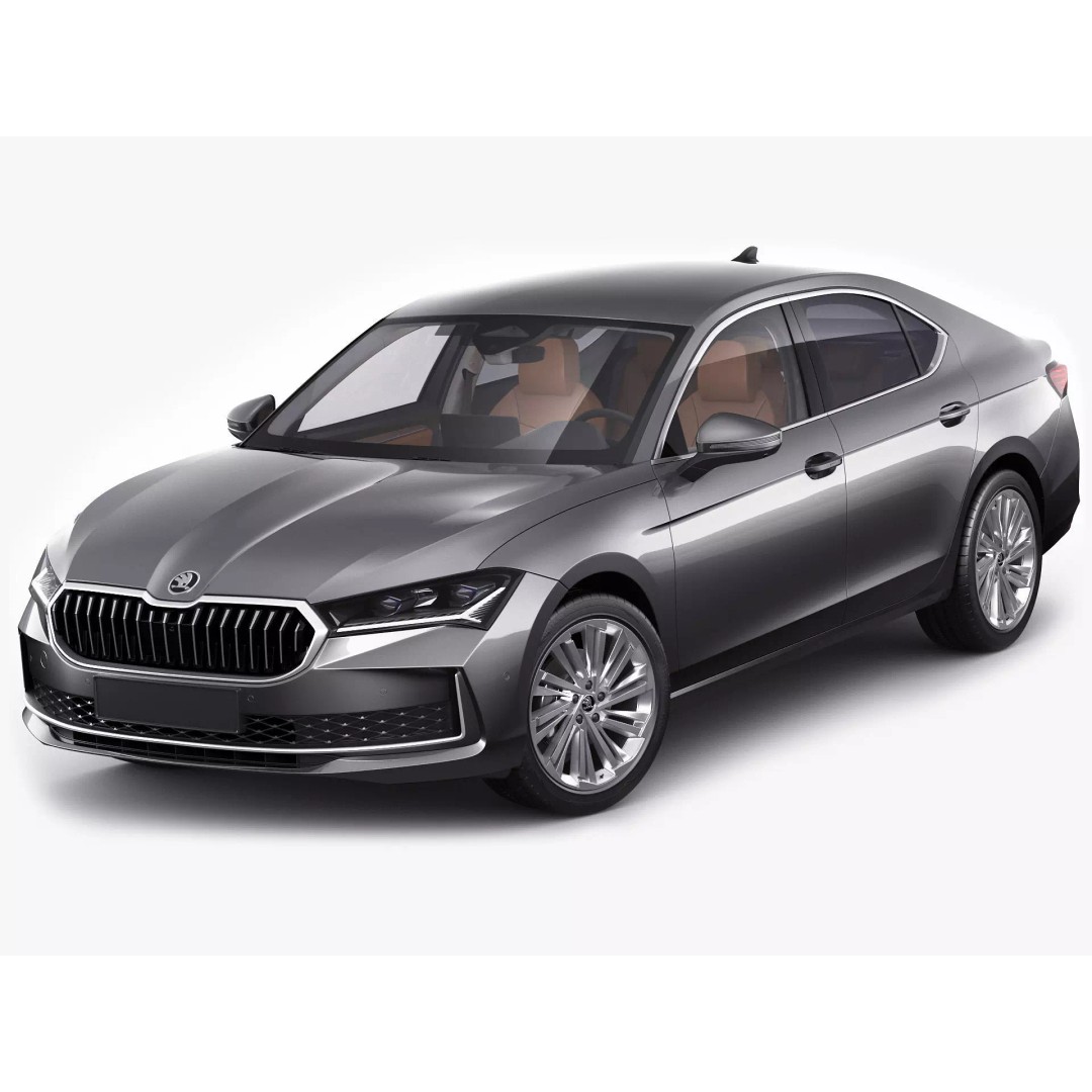 Skoda Superb 2024 3D Model – Detailed Sedan, Multiple Formats - View 2