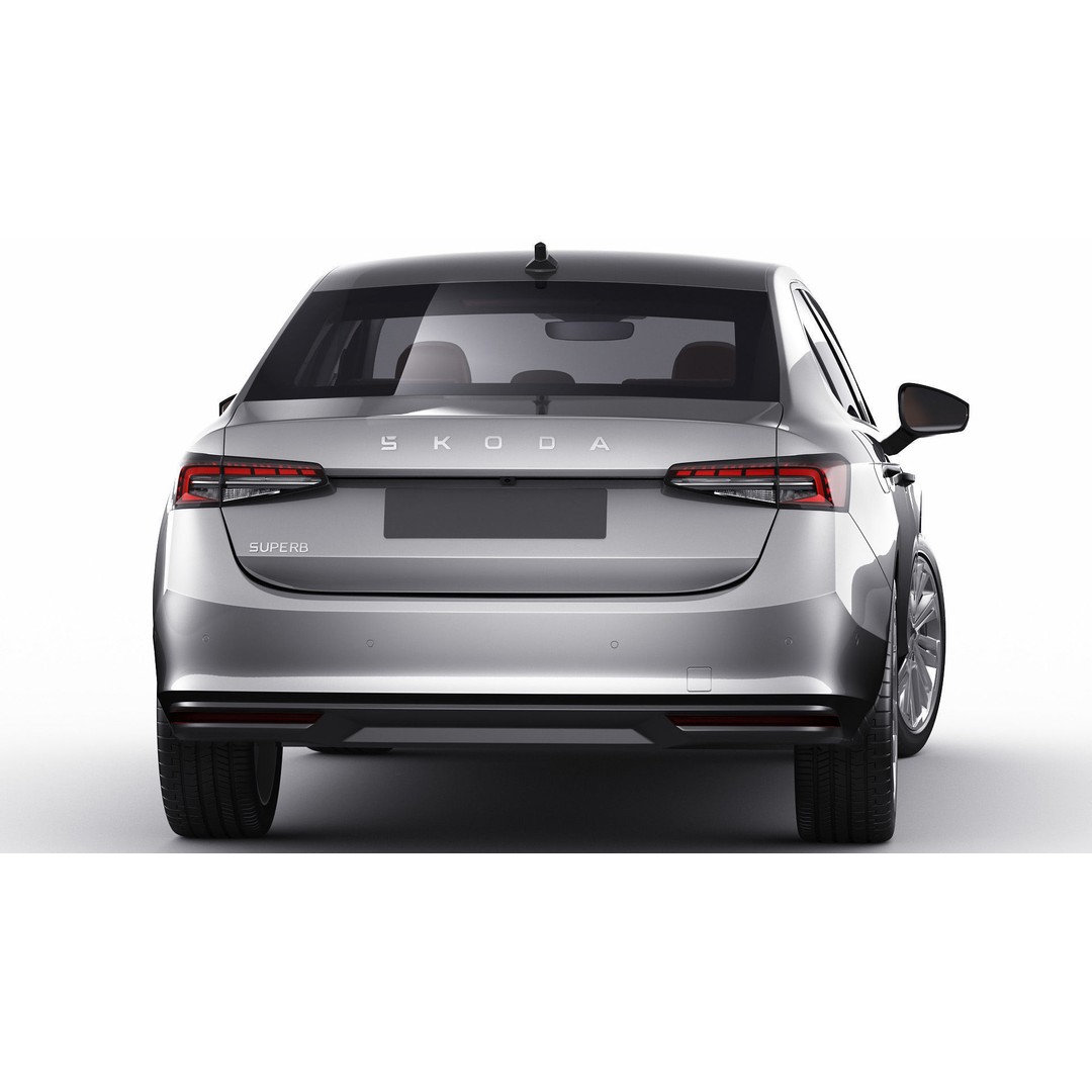 Skoda Superb 2024 3D Model – Detailed Sedan, Multiple Formats - View 20