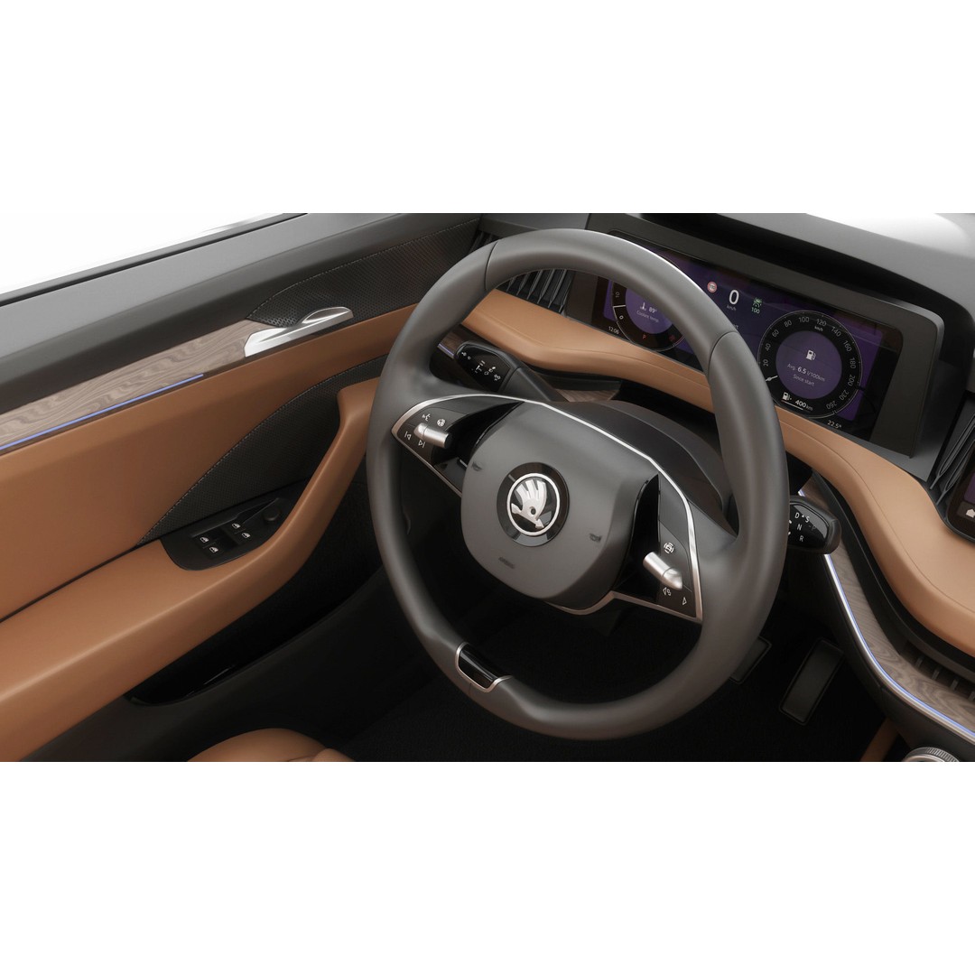 Skoda Superb 2024 3D Model – Detailed Sedan, Multiple Formats - View 26