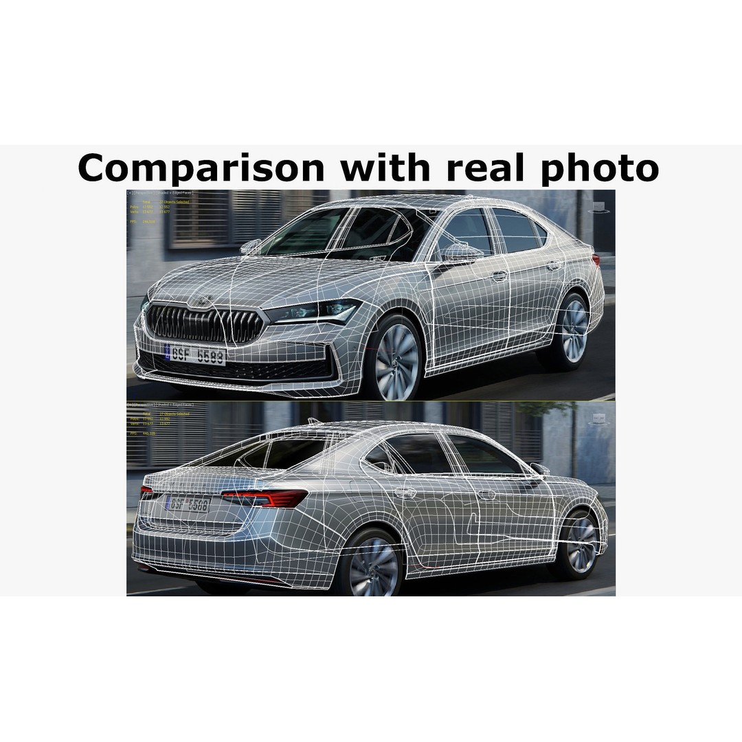 Skoda Superb 2024 3D Model – Detailed Sedan, Multiple Formats - View 40