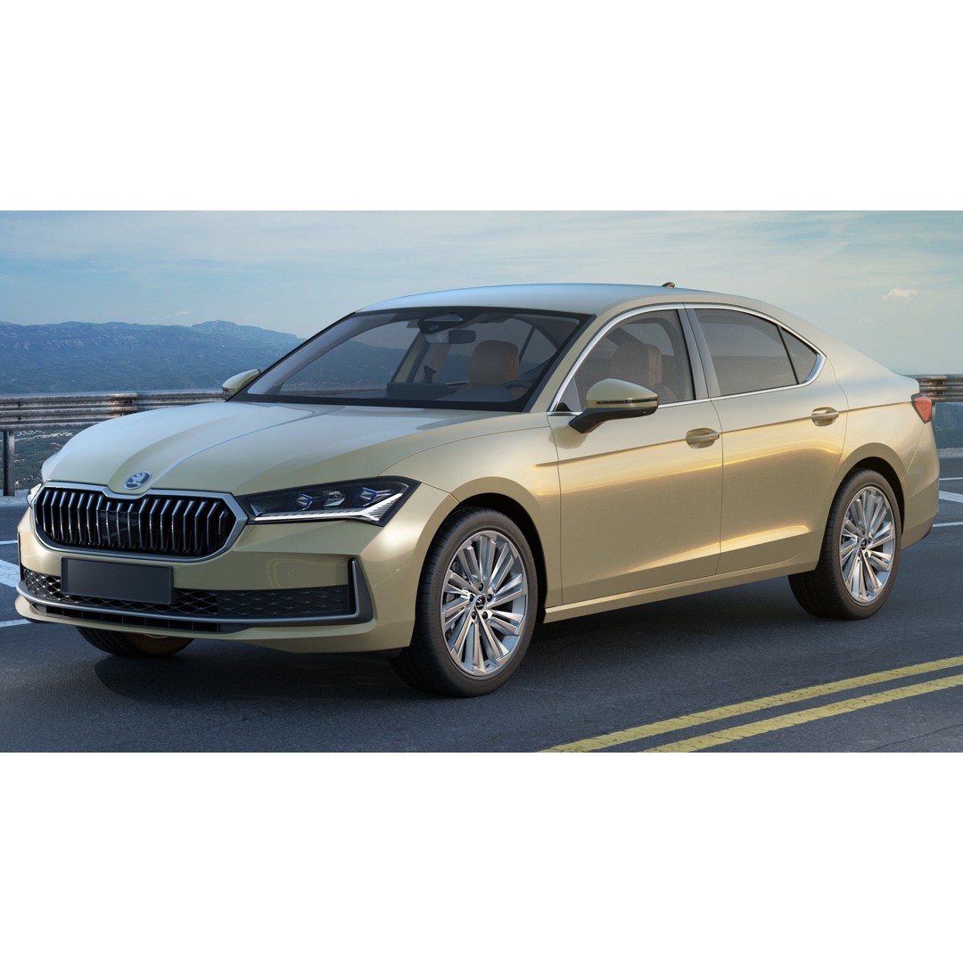 Skoda Superb 2024 3D Model – Detailed Sedan, Multiple Formats - View 6