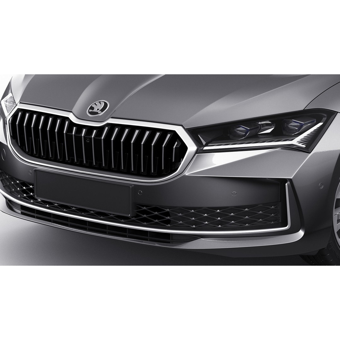 Skoda Superb 2024 3D Model – Detailed Sedan, Multiple Formats - View 9