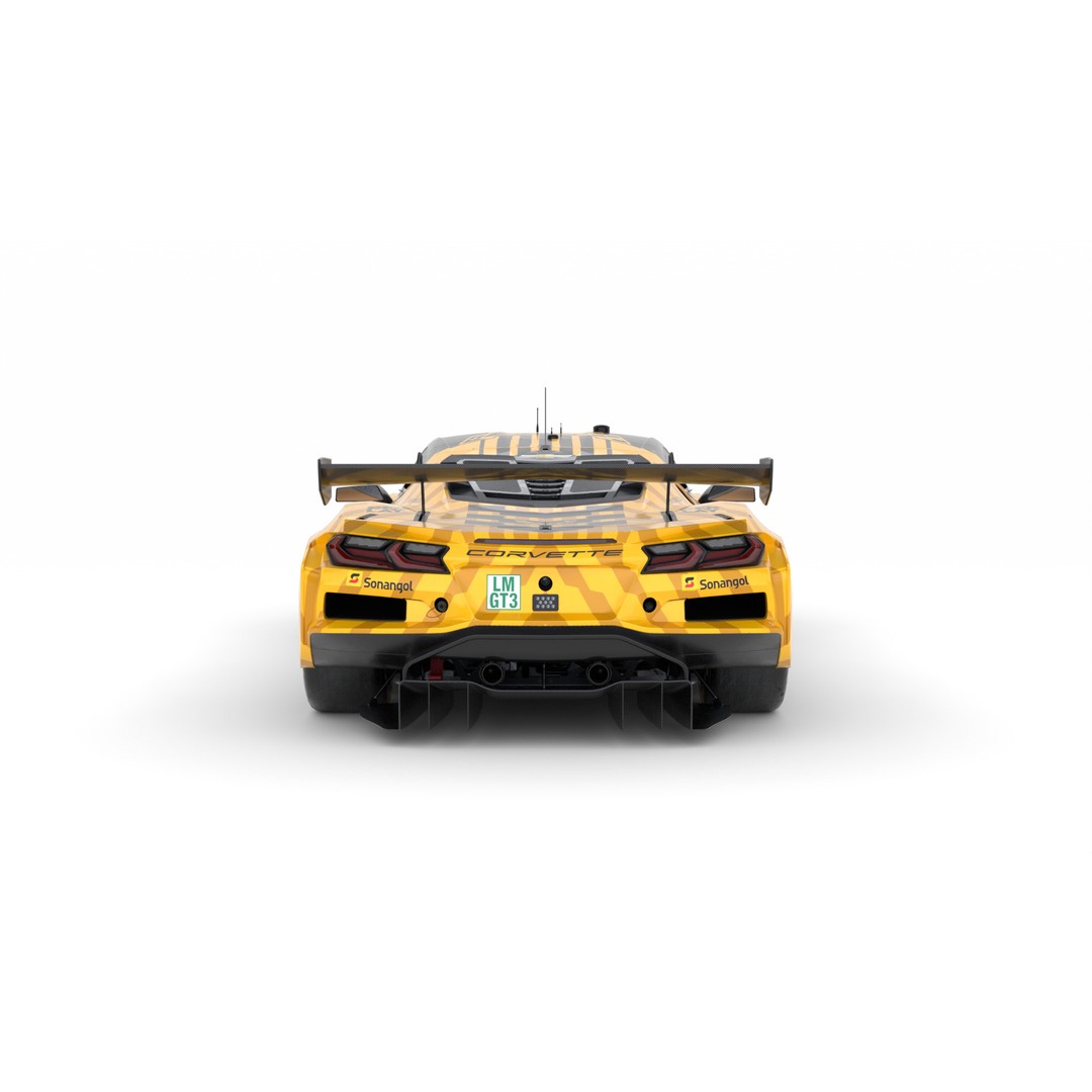 Corvette Z06 GT3 R LMGT3 2025 3D Model – High-Quality Racing Asset, FBX, Blender - View 10