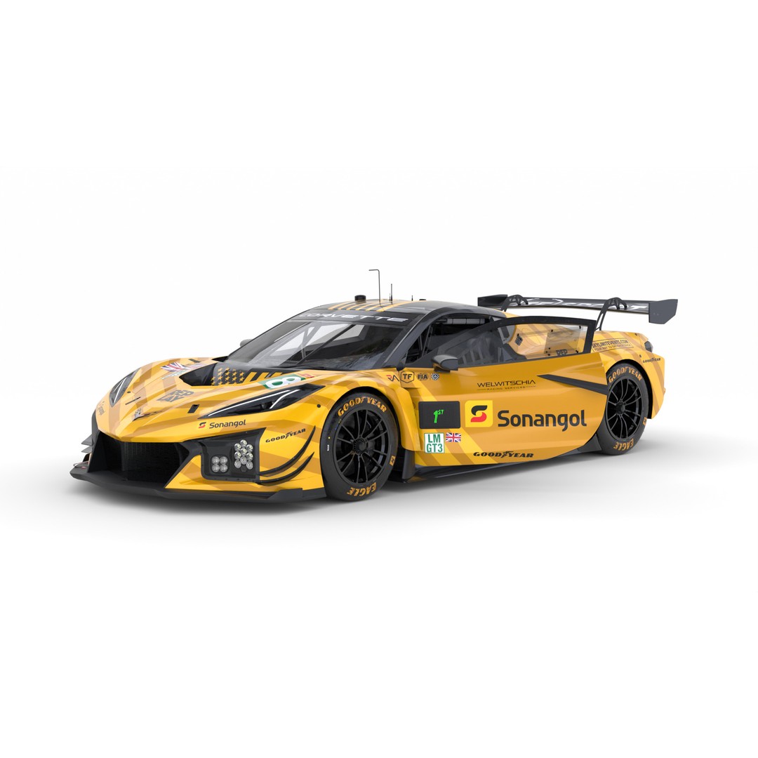 Corvette Z06 GT3 R LMGT3 2025 3D Model – High-Quality Racing Asset, FBX, Blender - View 13