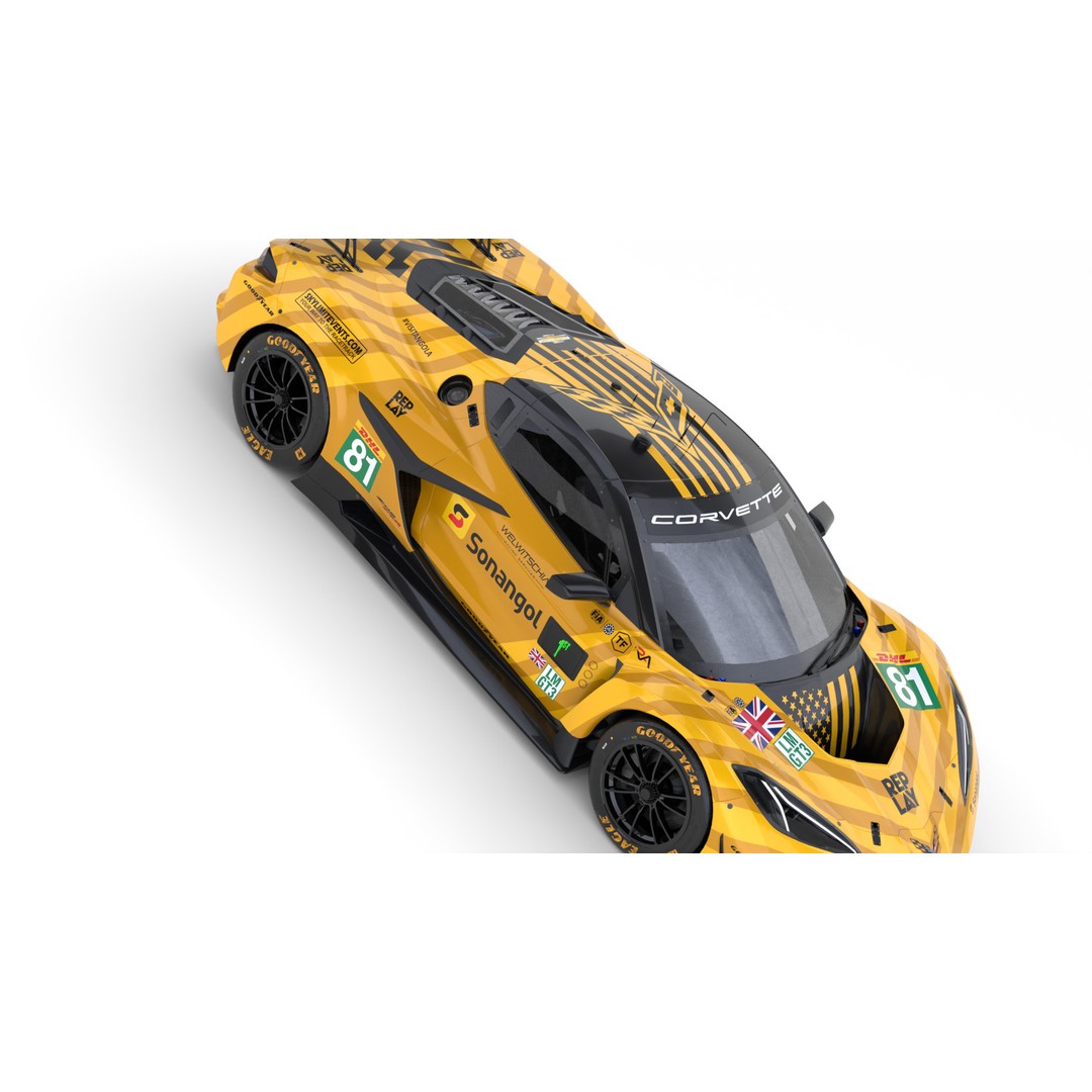 Corvette Z06 GT3 R LMGT3 2025 3D Model – High-Quality Racing Asset, FBX, Blender - View 17