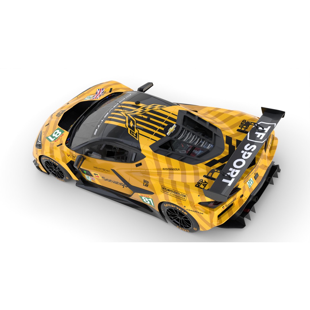 Corvette Z06 GT3 R LMGT3 2025 3D Model – High-Quality Racing Asset, FBX, Blender - View 18