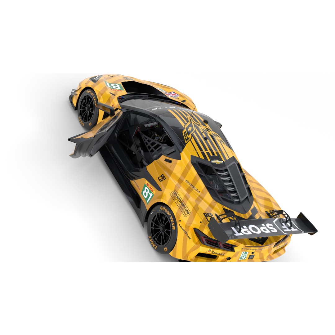 Corvette Z06 GT3 R LMGT3 2025 3D Model – High-Quality Racing Asset, FBX, Blender - View 19