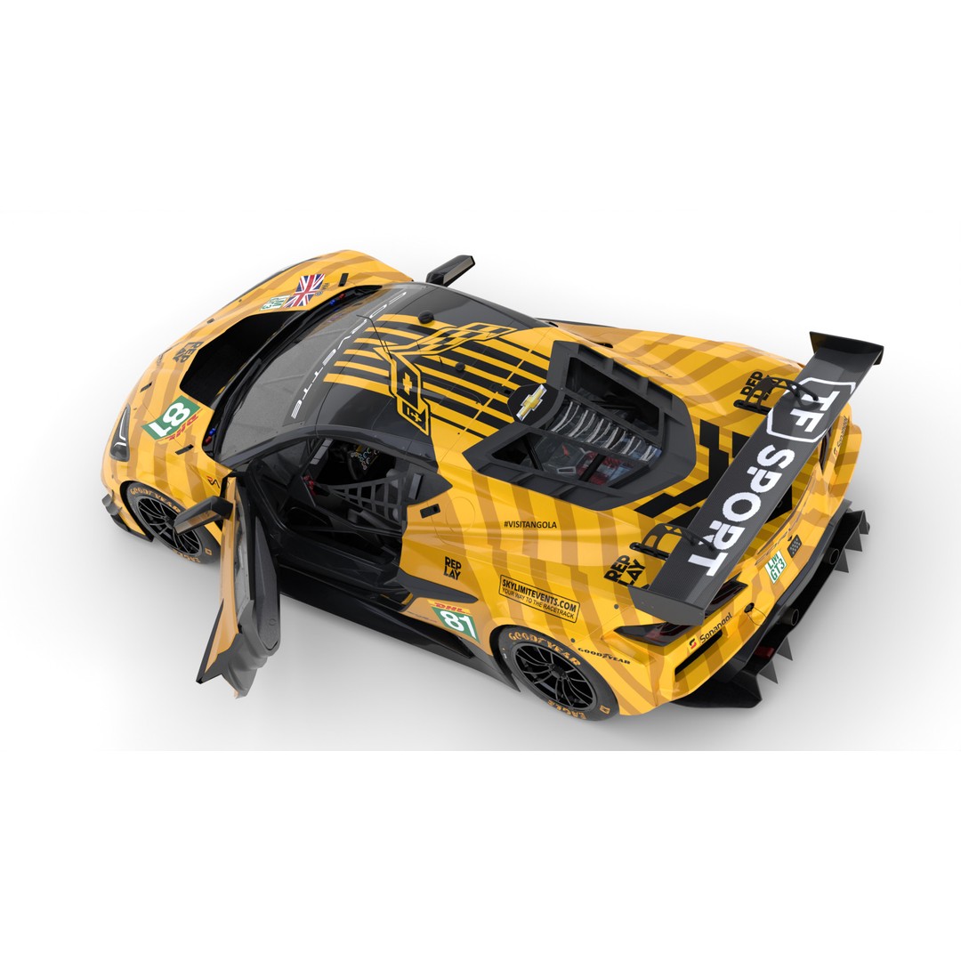 Corvette Z06 GT3 R LMGT3 2025 3D Model – High-Quality Racing Asset, FBX, Blender - View 20