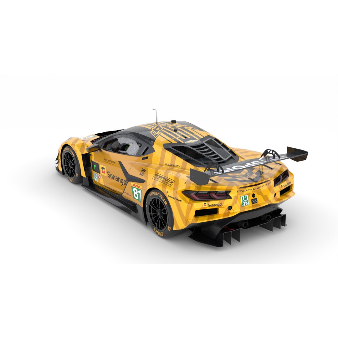 Corvette Z06 GT3 R LMGT3 2025 3D Model – High-Quality Racing Asset, FBX, Blender - View 4