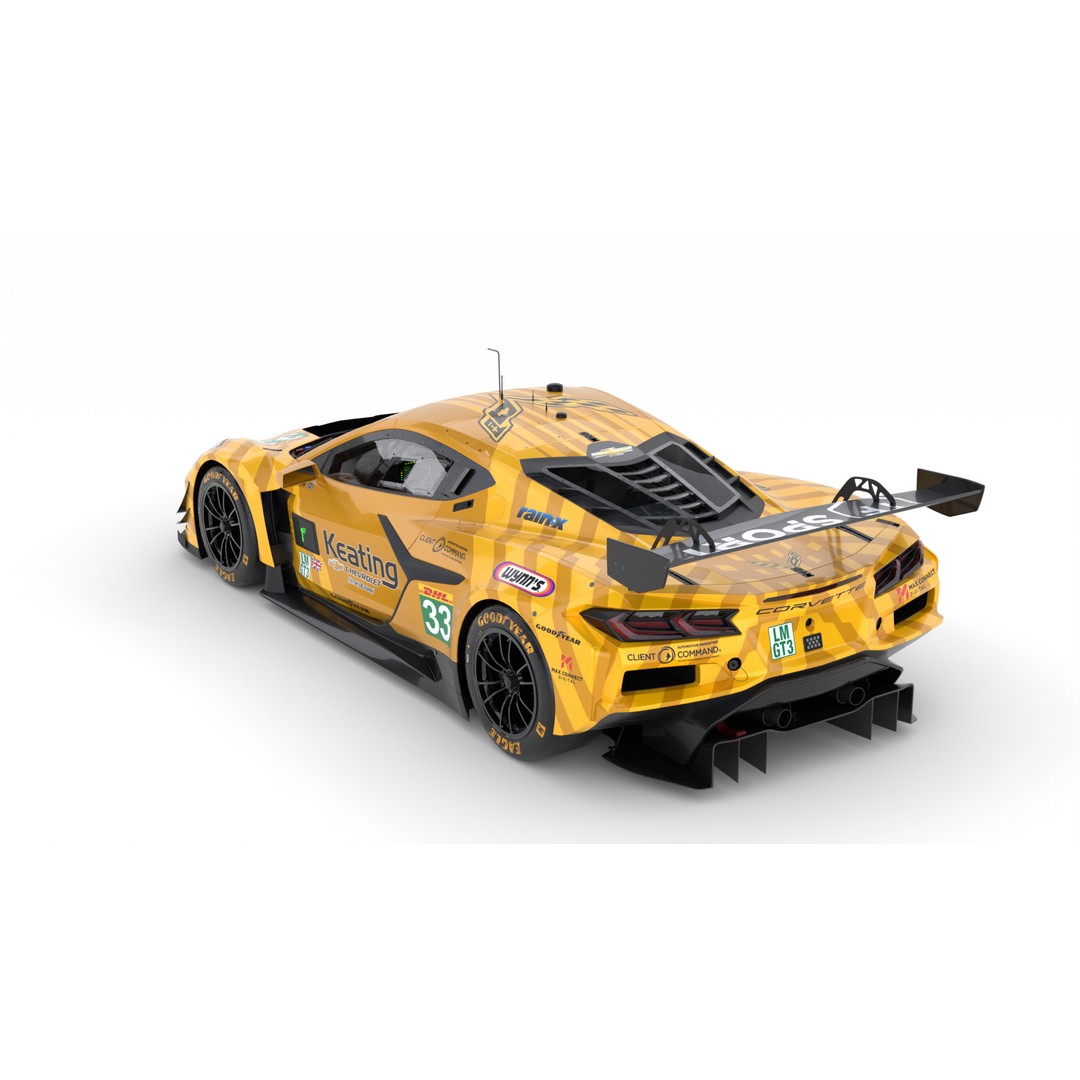 Corvette Z06 GT3 R LMGT3 2025 3D Model – High-Quality Racing Asset, FBX, Blender - View 5