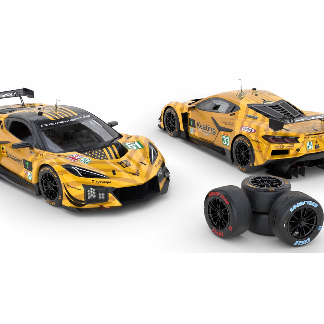 Corvette Z06 GT3 R LMGT3 2025 3D Model – High-Quality Racing Asset, FBX, Blender - View 6