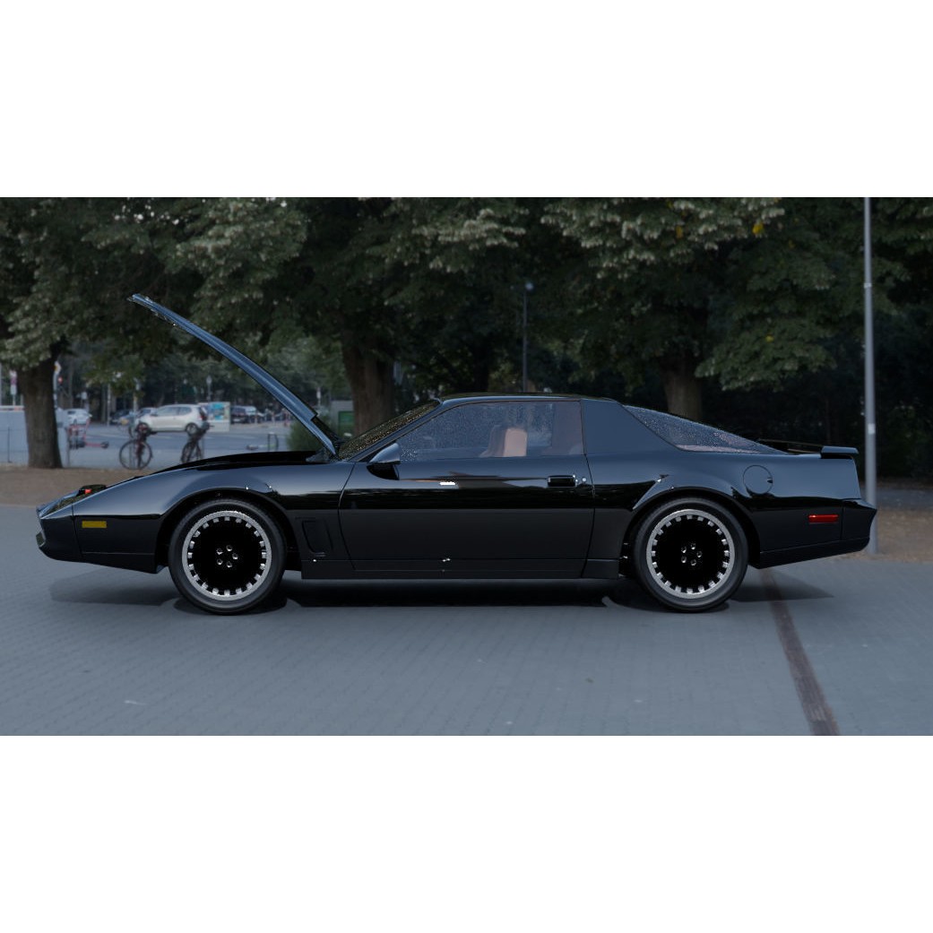 KITT 3D Model – High Poly Vehicle from Knight Rider, Blender