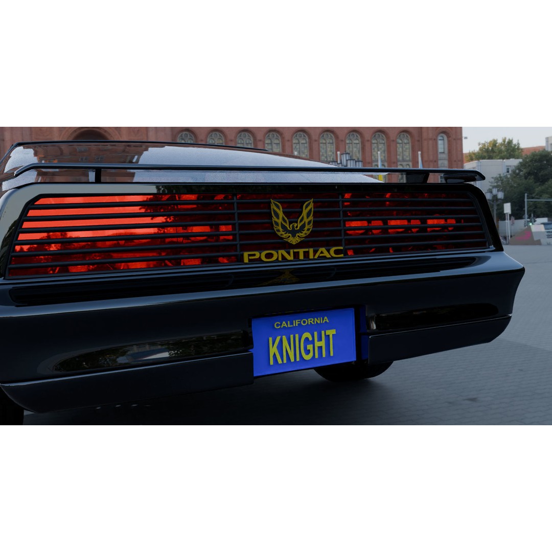 KITT 3D Model – High Poly Vehicle from Knight Rider, Blender - View 10