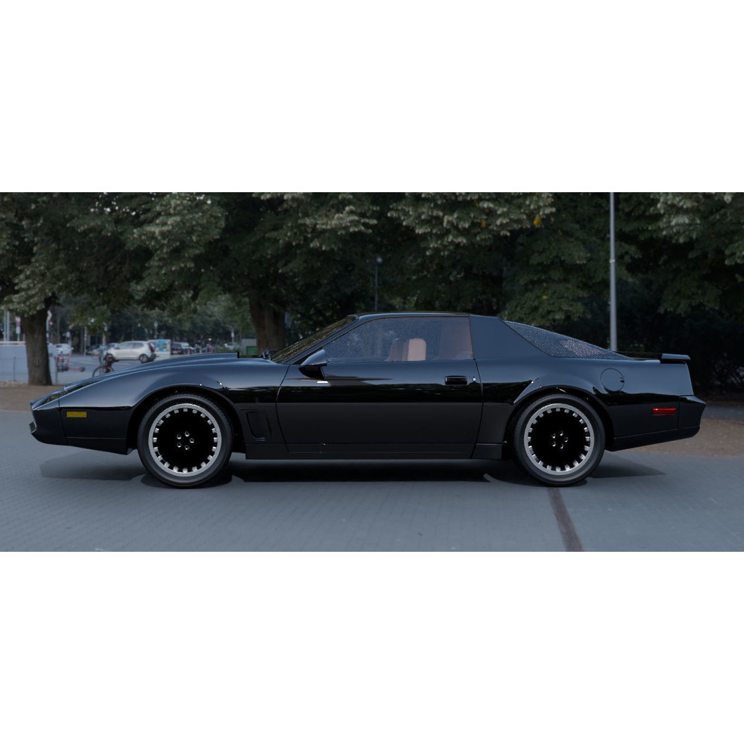 KITT 3D Model – High Poly Vehicle from Knight Rider, Blender - View 15