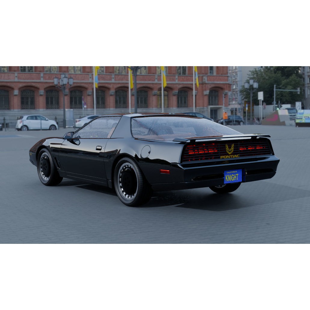 KITT 3D Model – High Poly Vehicle from Knight Rider, Blender - View 16