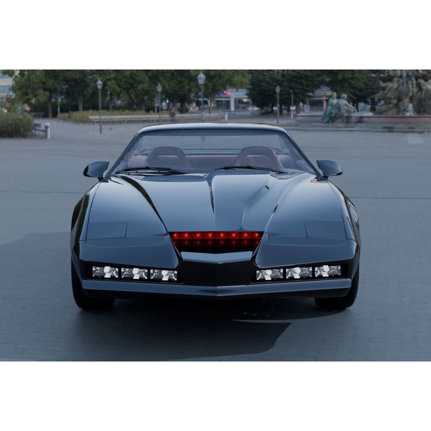 KITT 3D Model – High Poly Vehicle from Knight Rider, Blender - View 3