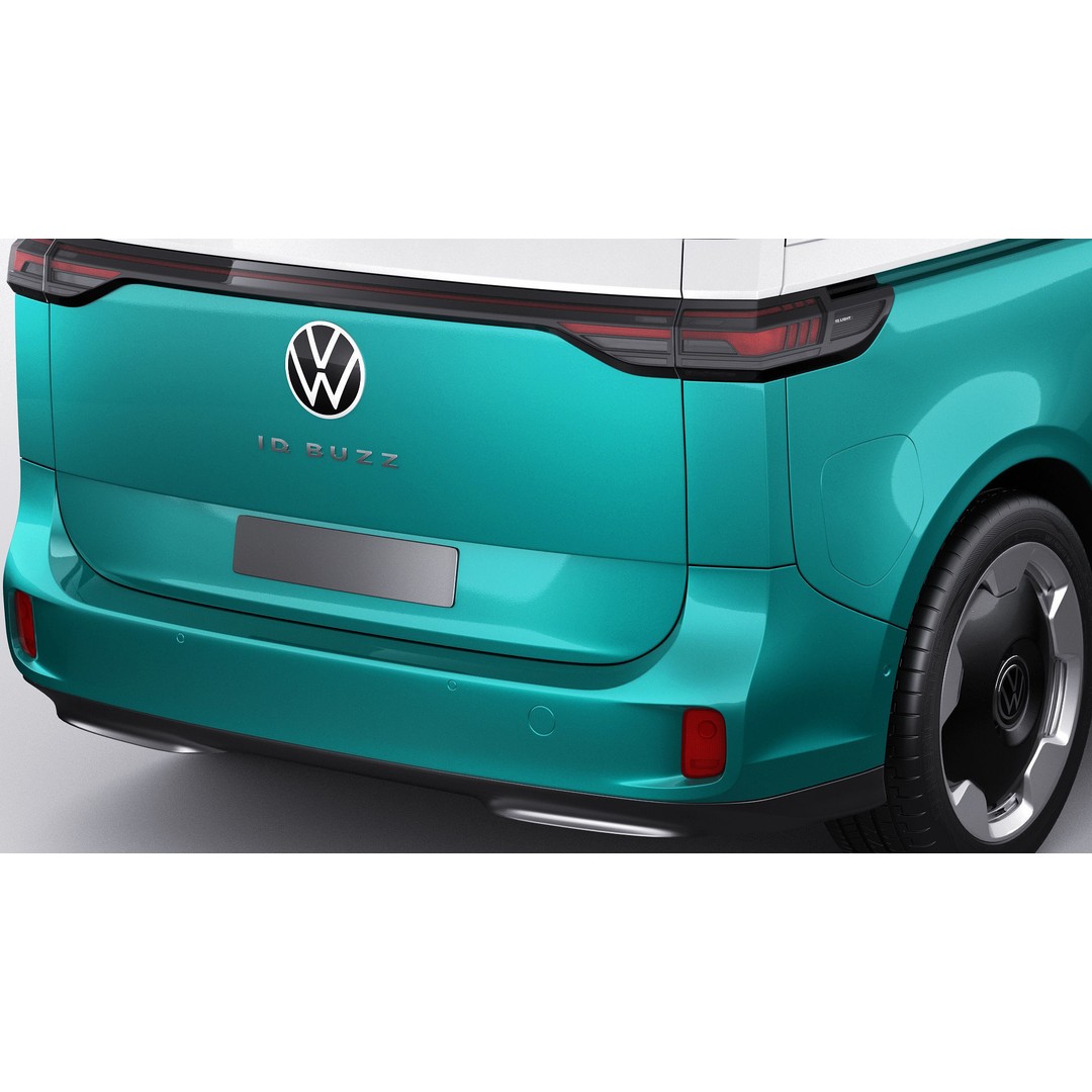 Volkswagen IDBUZZ LWB 3D Model – Detailed Van with Openable Doors, FBX, OBJ - View 11