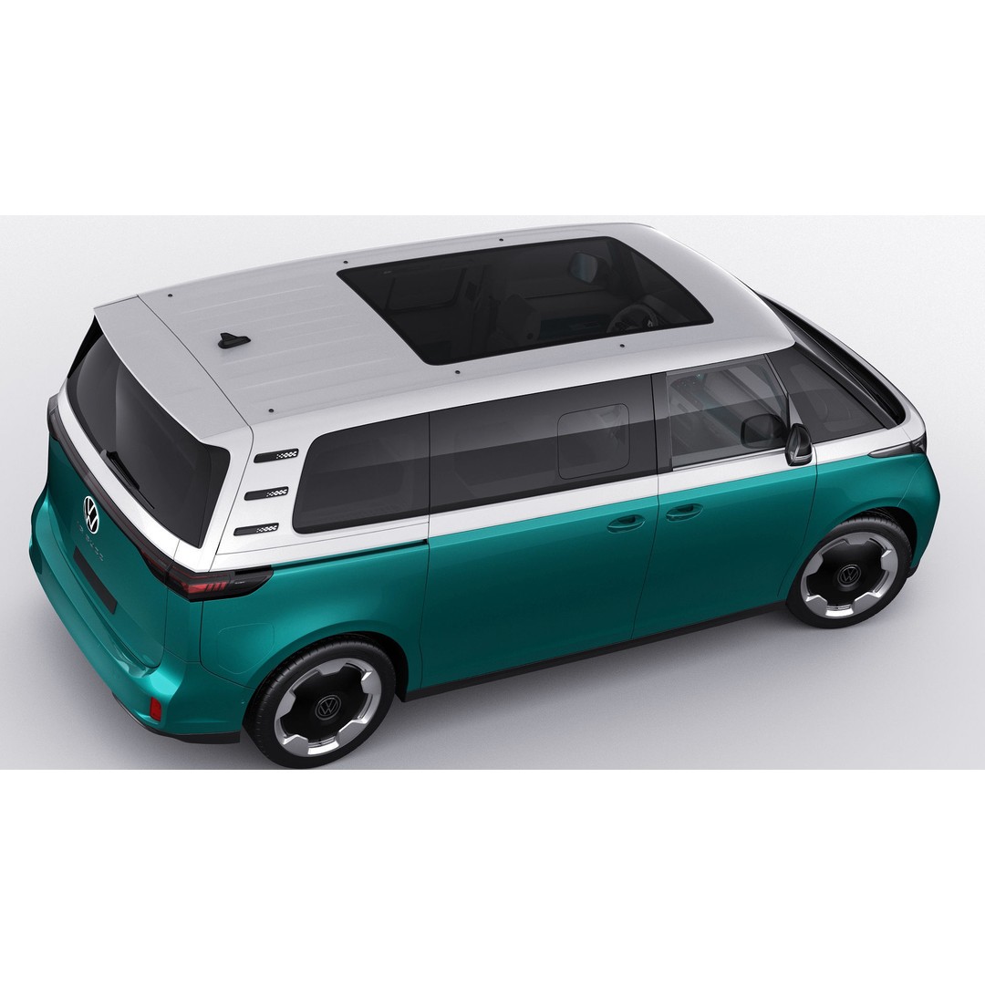 Volkswagen IDBUZZ LWB 3D Model – Detailed Van with Openable Doors, FBX, OBJ - View 14