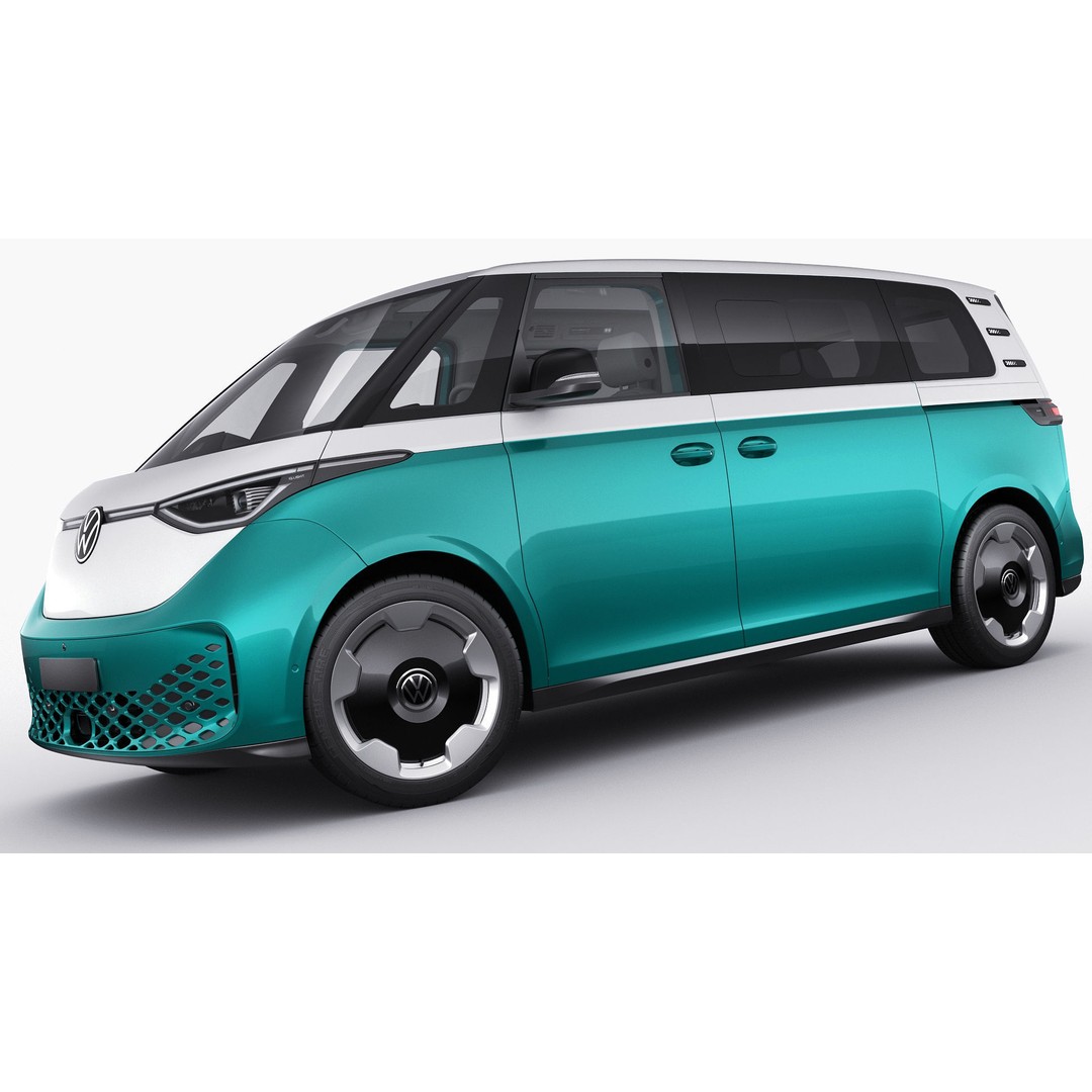 Volkswagen IDBUZZ LWB 3D Model – Detailed Van with Openable Doors, FBX, OBJ - View 15