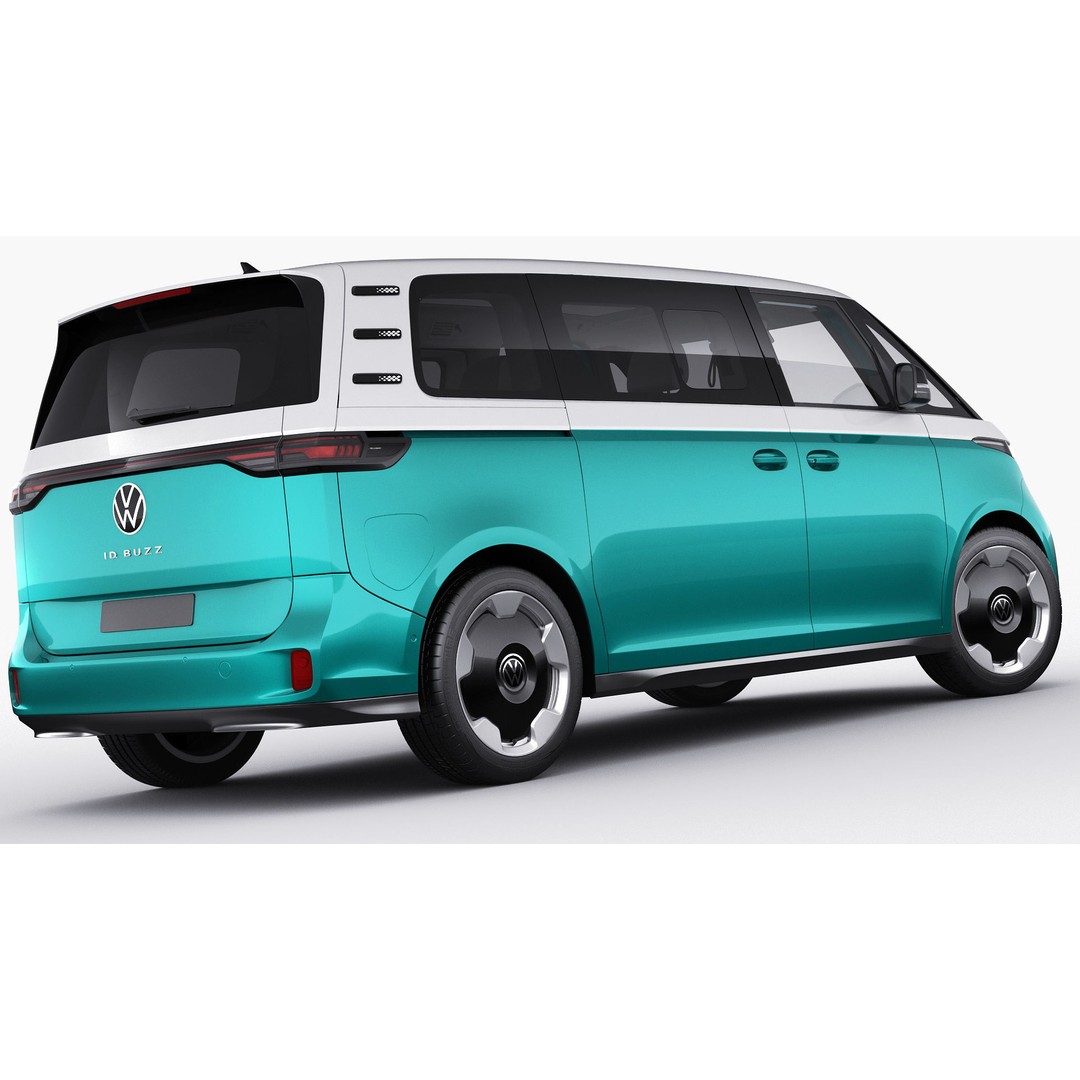 Volkswagen IDBUZZ LWB 3D Model – Detailed Van with Openable Doors, FBX, OBJ - View 16