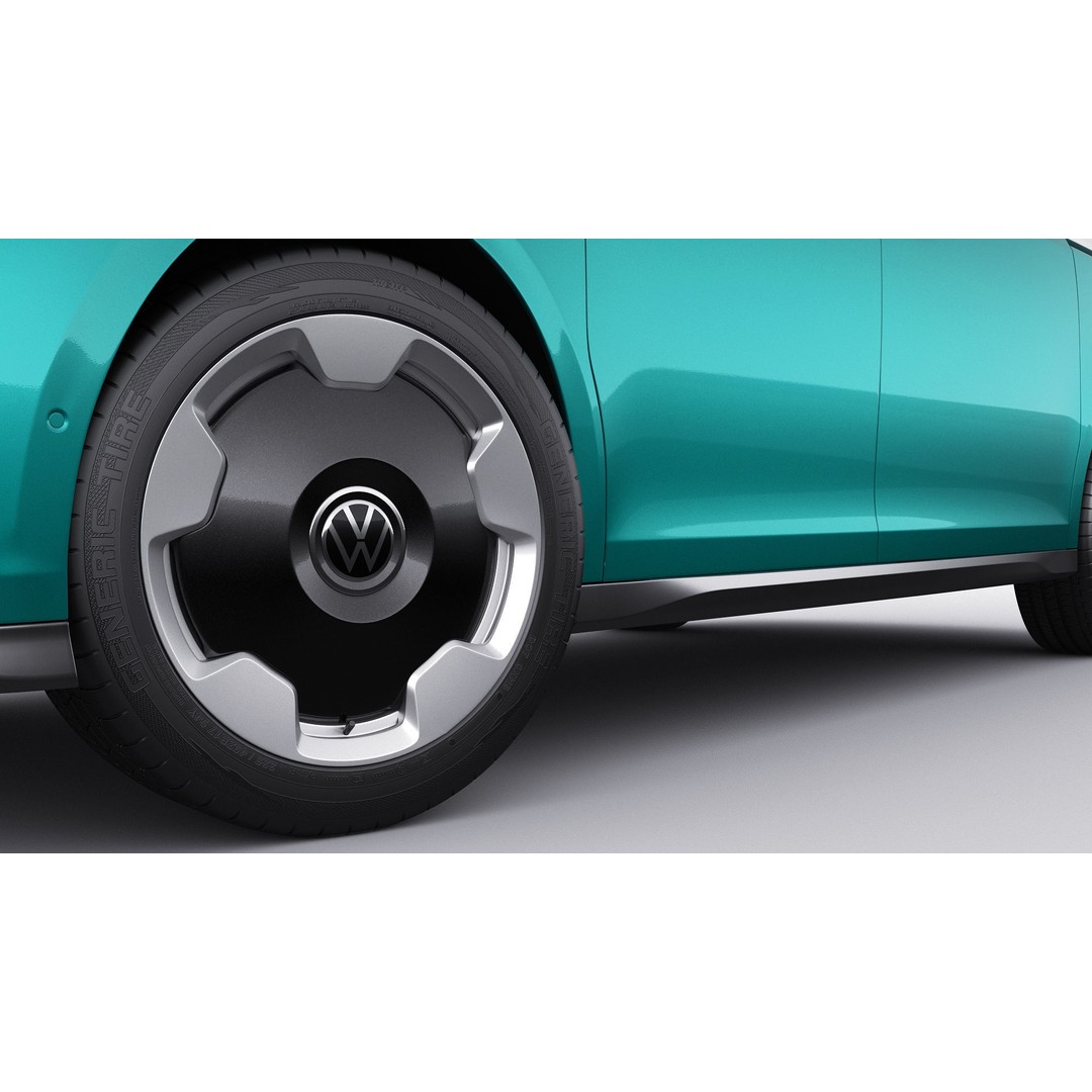 Volkswagen IDBUZZ LWB 3D Model – Detailed Van with Openable Doors, FBX, OBJ - View 17