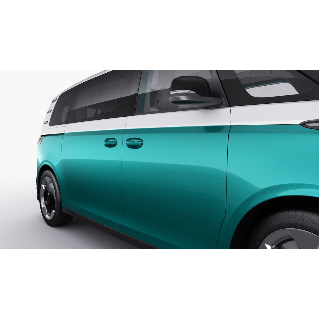 Volkswagen IDBUZZ LWB 3D Model – Detailed Van with Openable Doors, FBX, OBJ - View 18