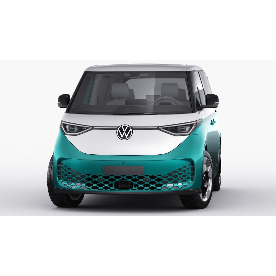 Volkswagen IDBUZZ LWB 3D Model – Detailed Van with Openable Doors, FBX, OBJ - View 19