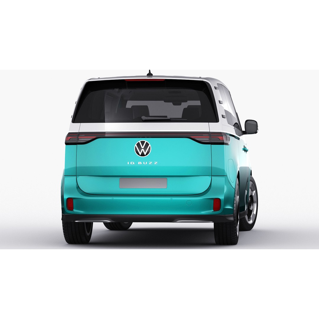 Volkswagen IDBUZZ LWB 3D Model – Detailed Van with Openable Doors, FBX, OBJ - View 20