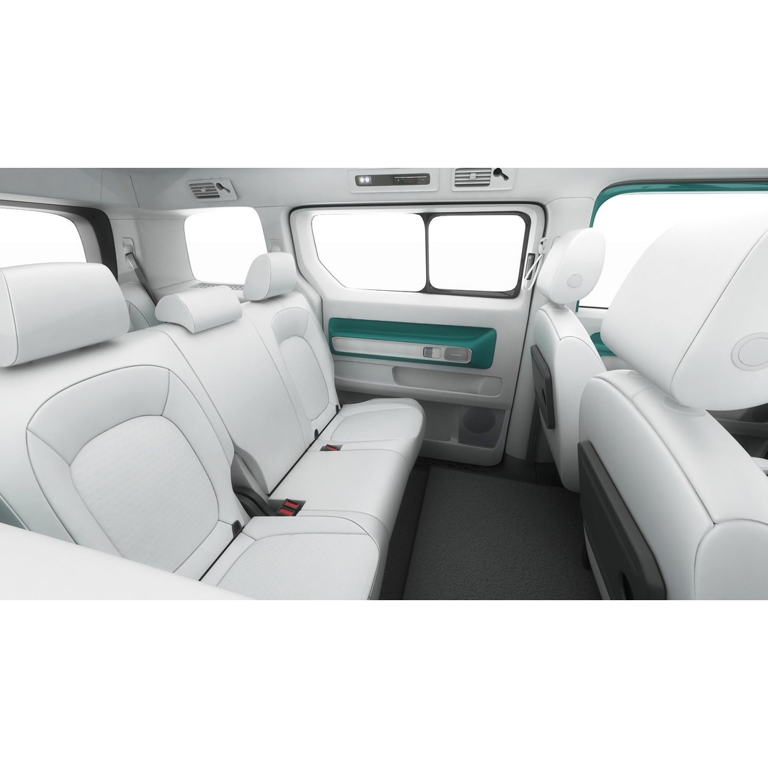 Volkswagen IDBUZZ LWB 3D Model – Detailed Van with Openable Doors, FBX, OBJ - View 25