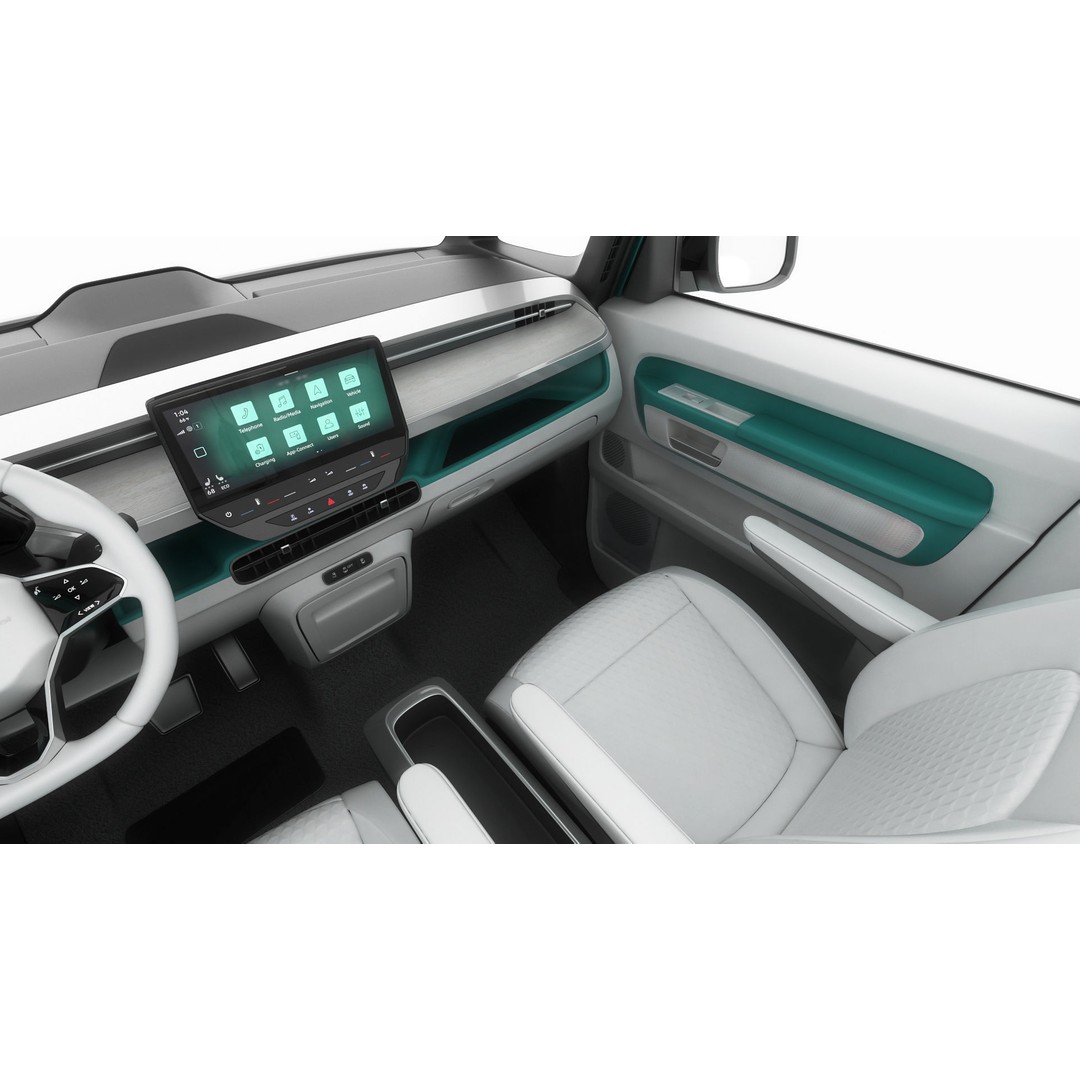 Volkswagen IDBUZZ LWB 3D Model – Detailed Van with Openable Doors, FBX, OBJ - View 27