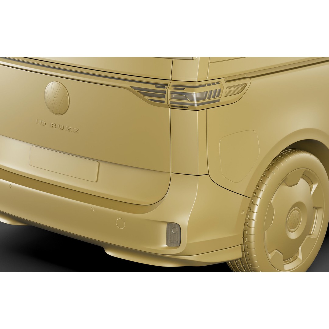 Volkswagen IDBUZZ LWB 3D Model – Detailed Van with Openable Doors, FBX, OBJ - View 33