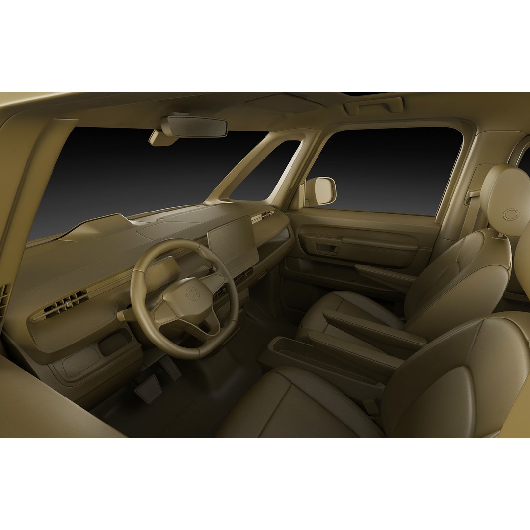 Volkswagen IDBUZZ LWB 3D Model – Detailed Van with Openable Doors, FBX, OBJ - View 34