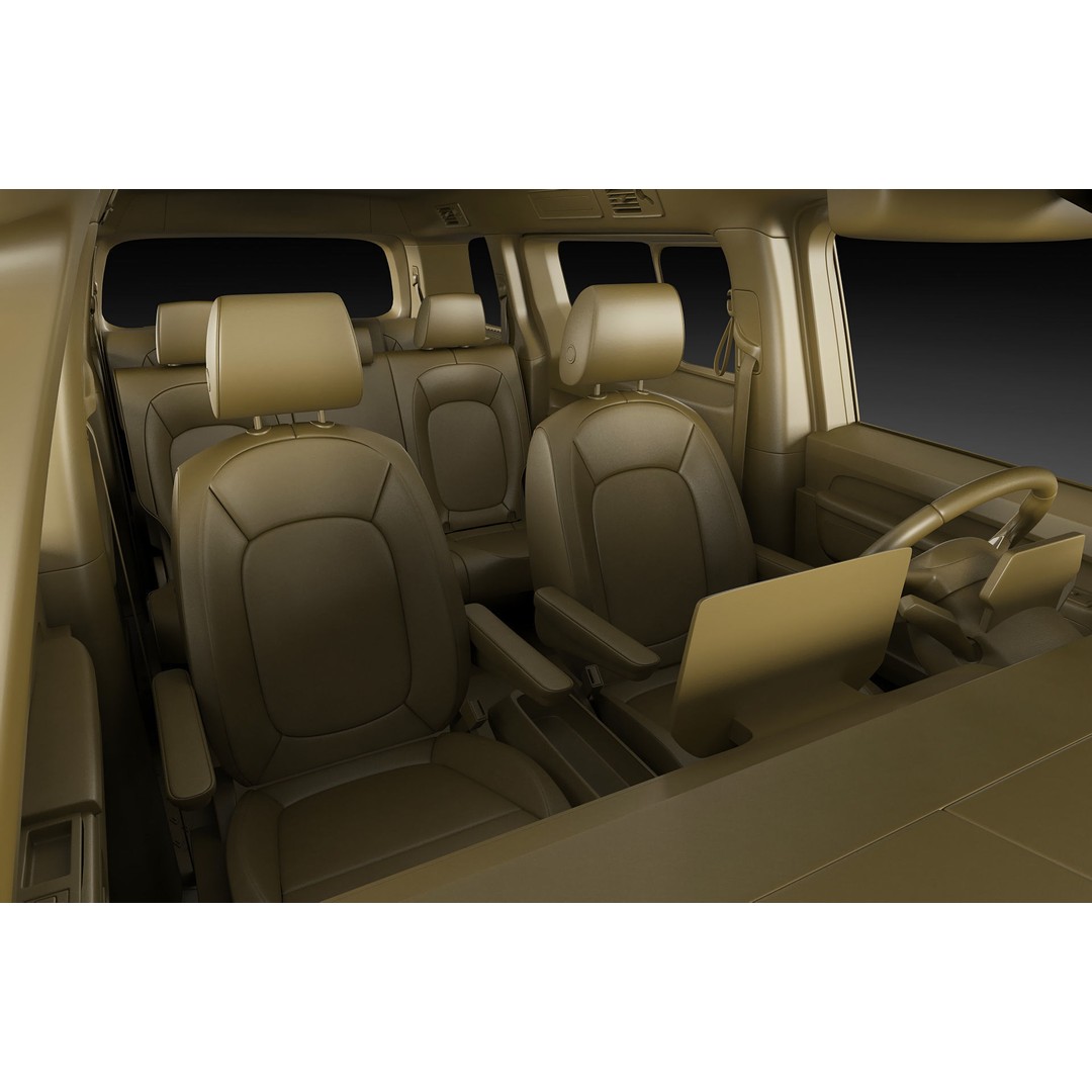 Volkswagen IDBUZZ LWB 3D Model – Detailed Van with Openable Doors, FBX, OBJ - View 35