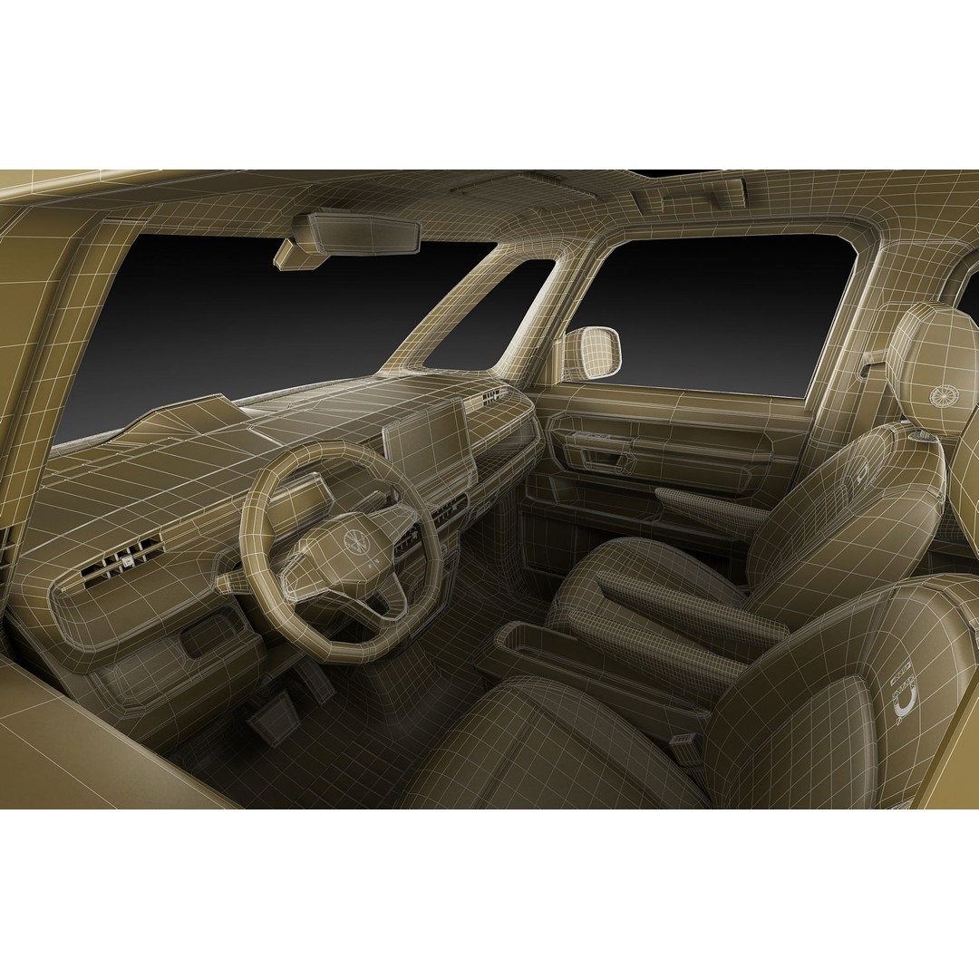 Volkswagen IDBUZZ LWB 3D Model – Detailed Van with Openable Doors, FBX, OBJ - View 42