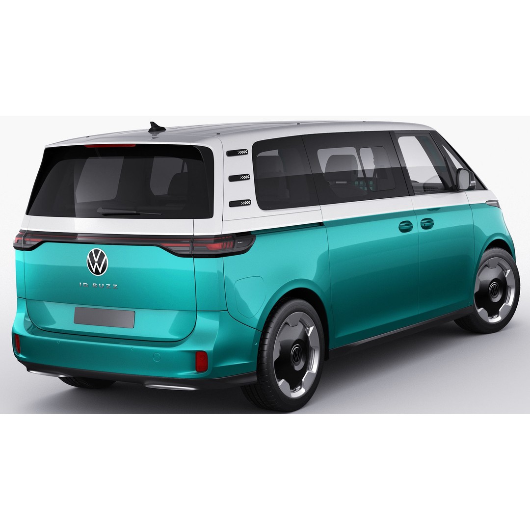 Volkswagen IDBUZZ LWB 3D Model – Detailed Van with Openable Doors, FBX, OBJ - View 5