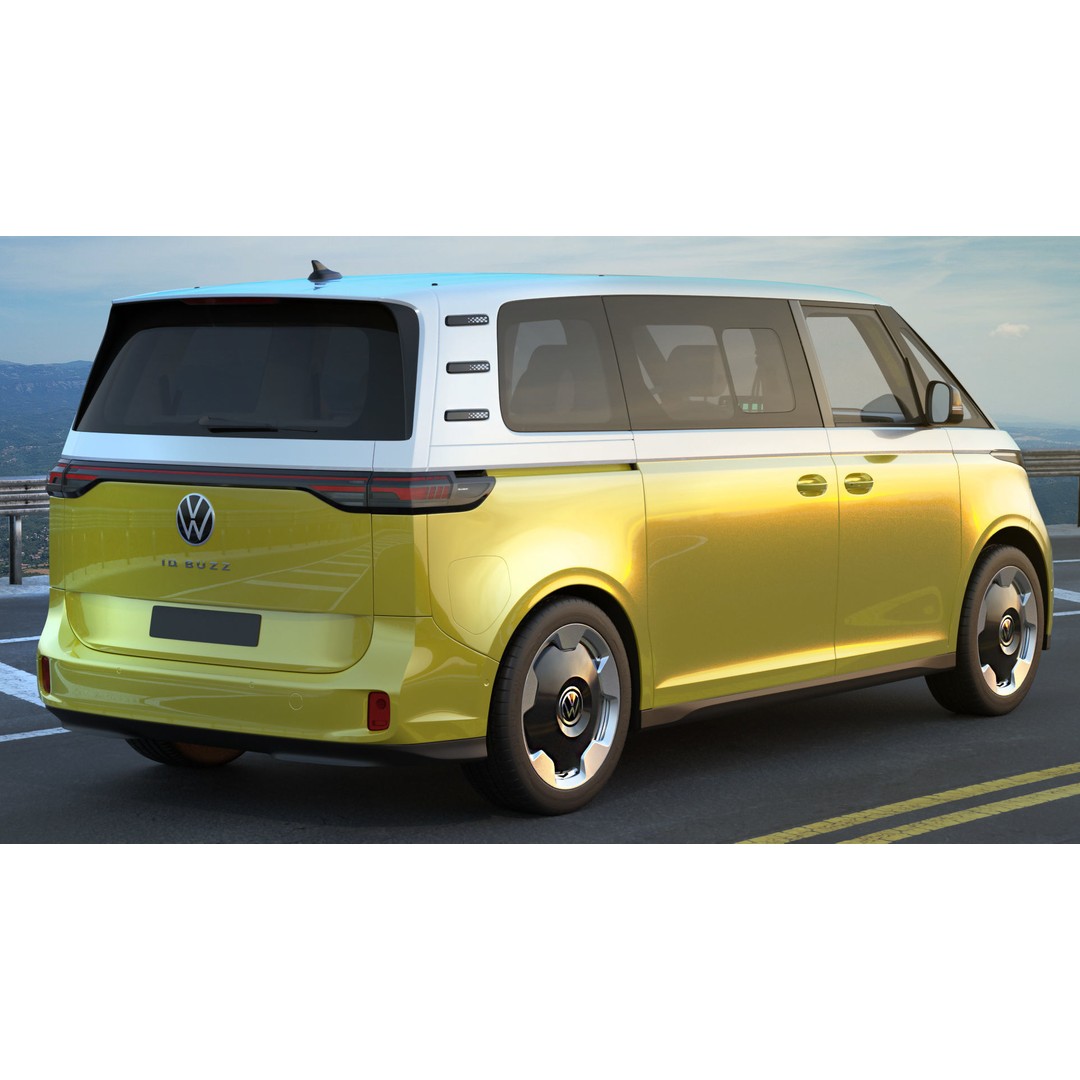 Volkswagen IDBUZZ LWB 3D Model – Detailed Van with Openable Doors, FBX, OBJ - View 7