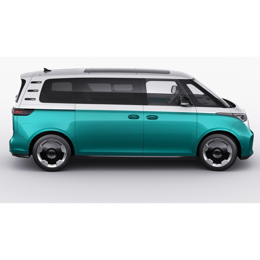 Volkswagen IDBUZZ LWB 3D Model – Detailed Van with Openable Doors, FBX, OBJ - View 8