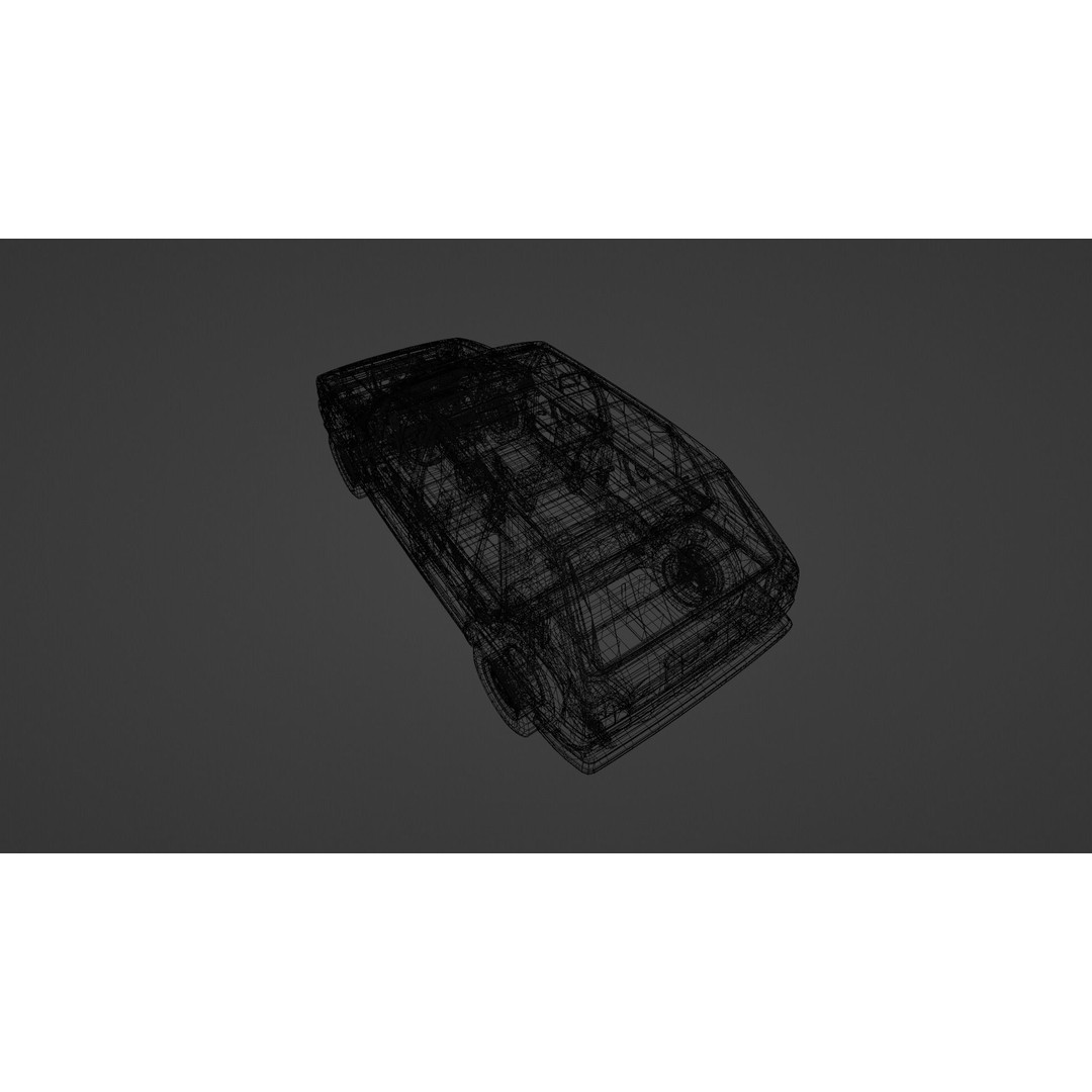 1980s Classic Car 3D Model – Low Poly Game-Ready Asset, FBX, Blender