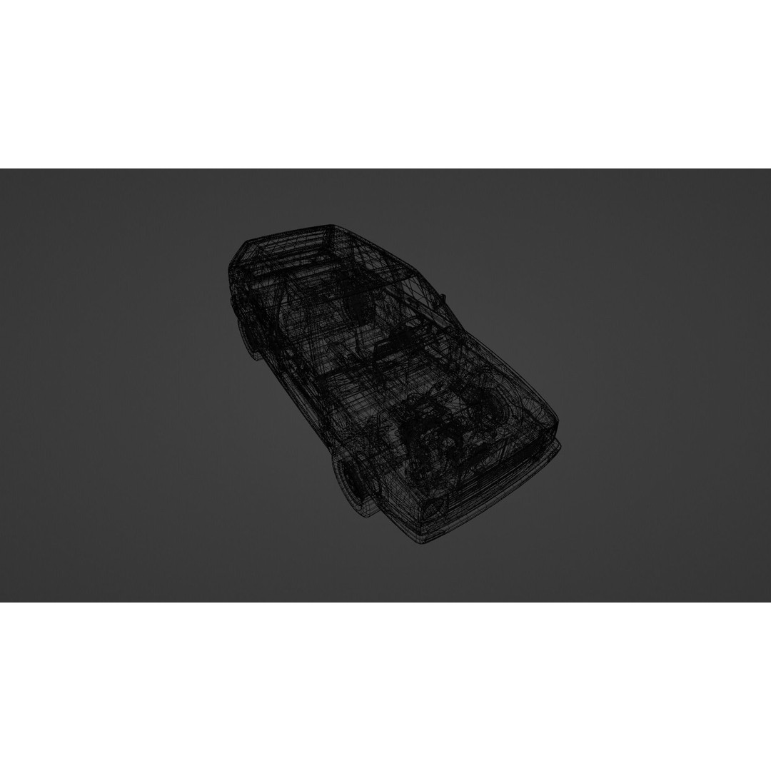 1980s Classic Car 3D Model – Low Poly Game-Ready Asset, FBX, Blender - View 8