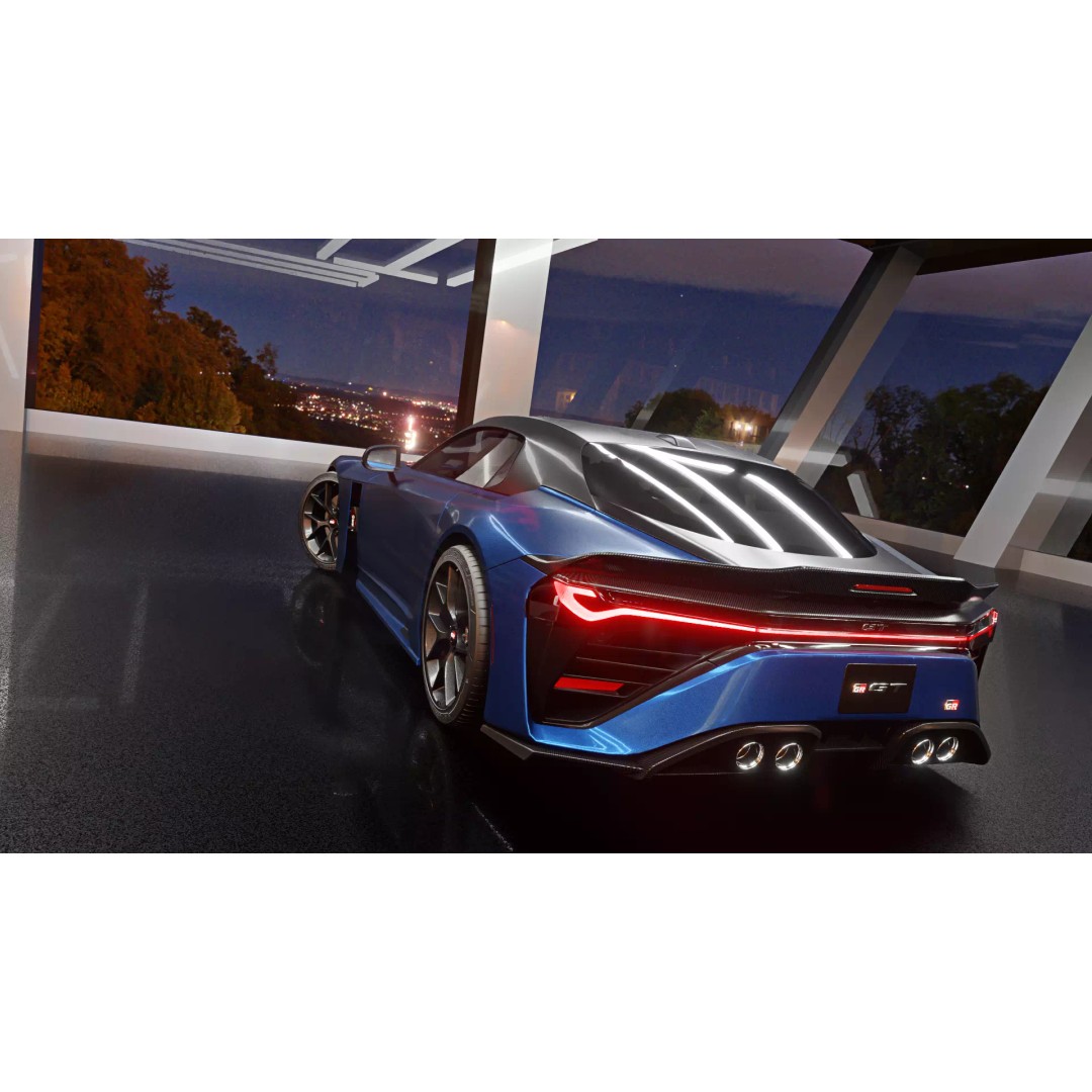 Toyota GR GT 2026 3D Model – Rigged Racing Car, Blender, Game-Ready - View 14