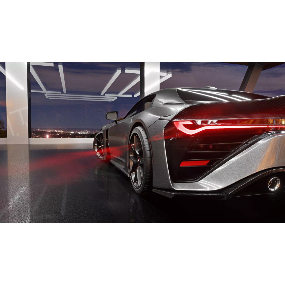 Toyota GR GT 2026 3D Model – Rigged Racing Car, Blender, Game-Ready - View 16