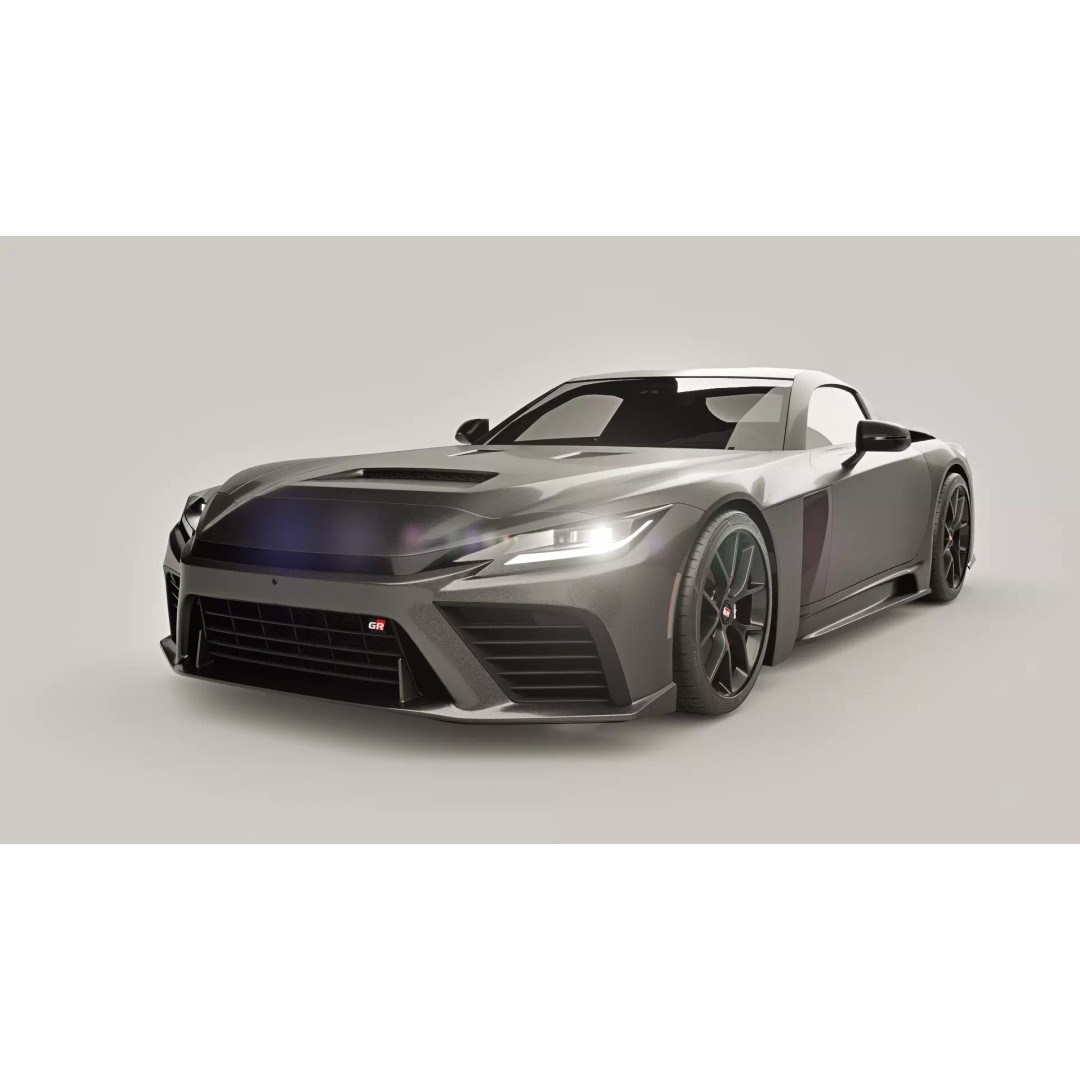Toyota GR GT 2026 3D Model – Rigged Racing Car, Blender, Game-Ready - View 2