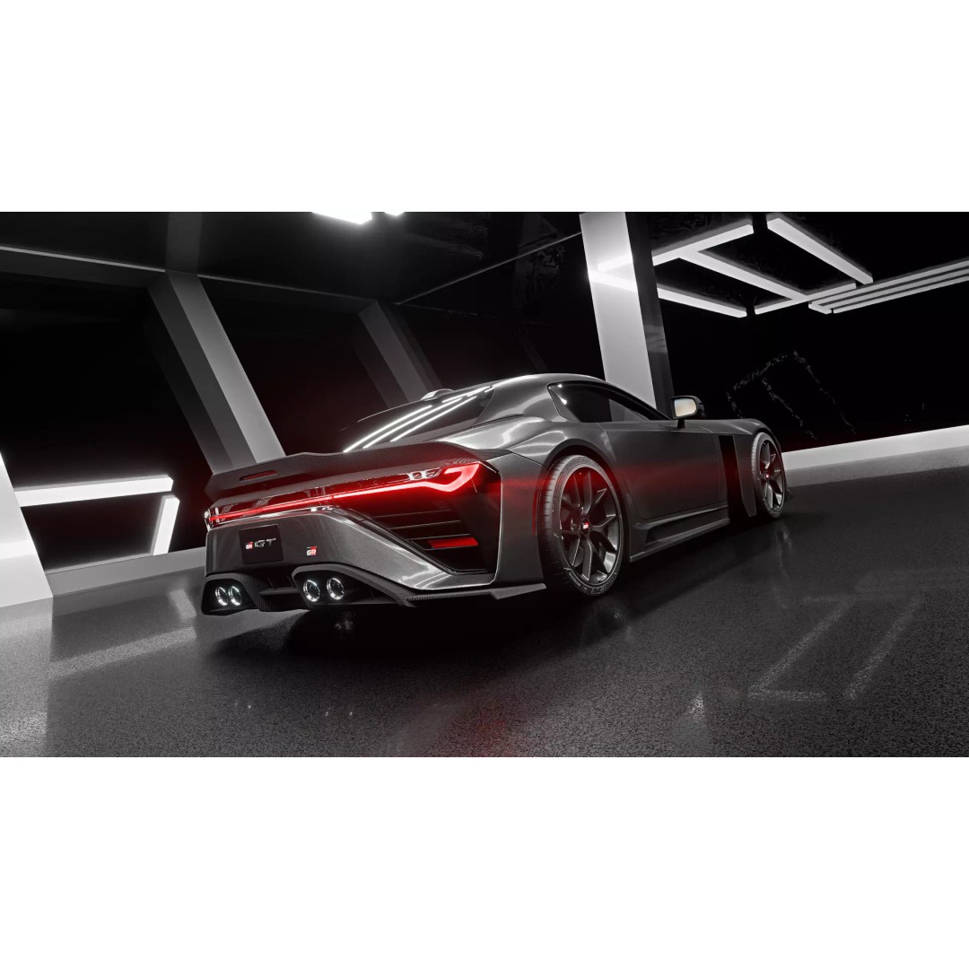 Toyota GR GT 2026 3D Model – Rigged Racing Car, Blender, Game-Ready - View 4