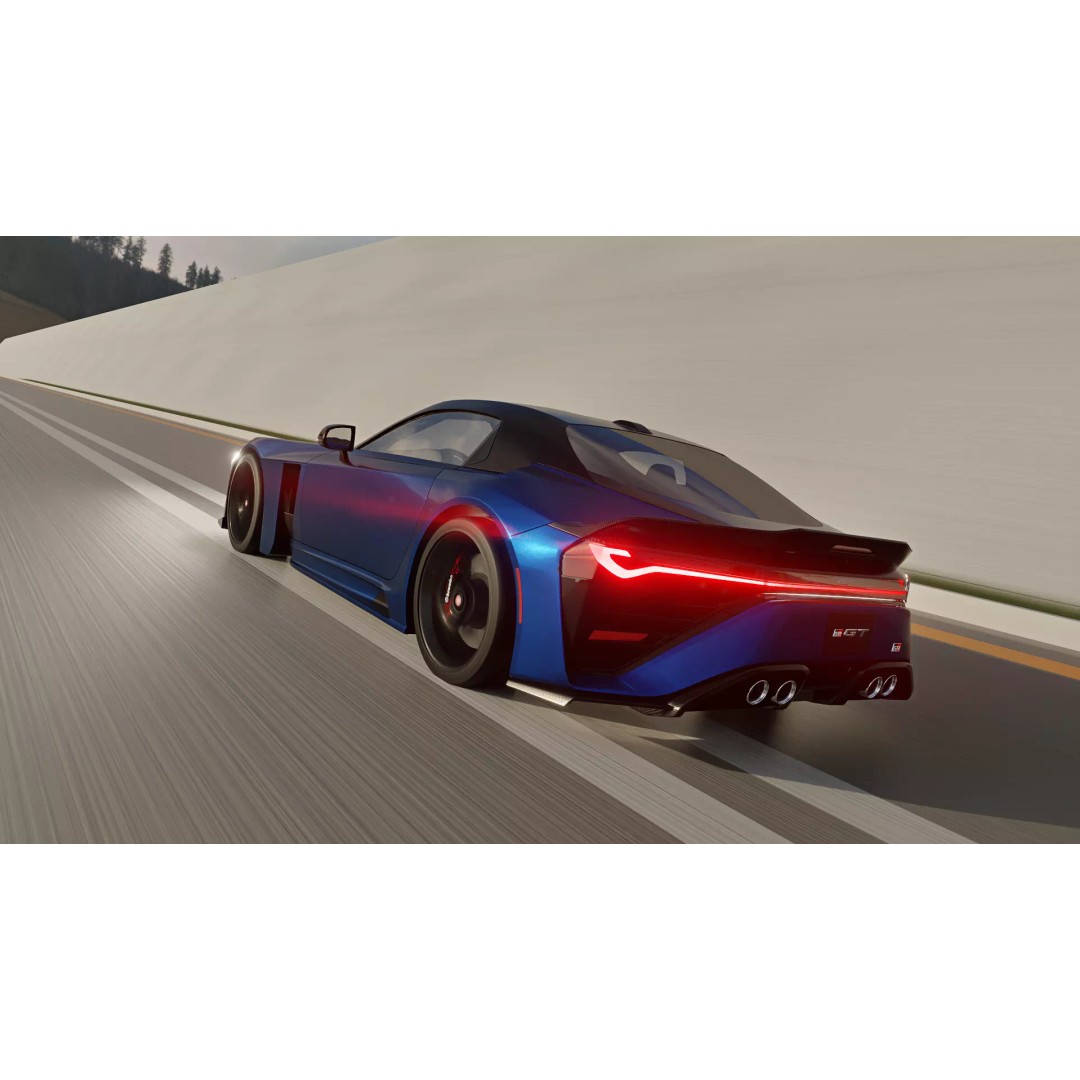 Toyota GR GT 2026 3D Model – Rigged Racing Car, Blender, Game-Ready - View 7