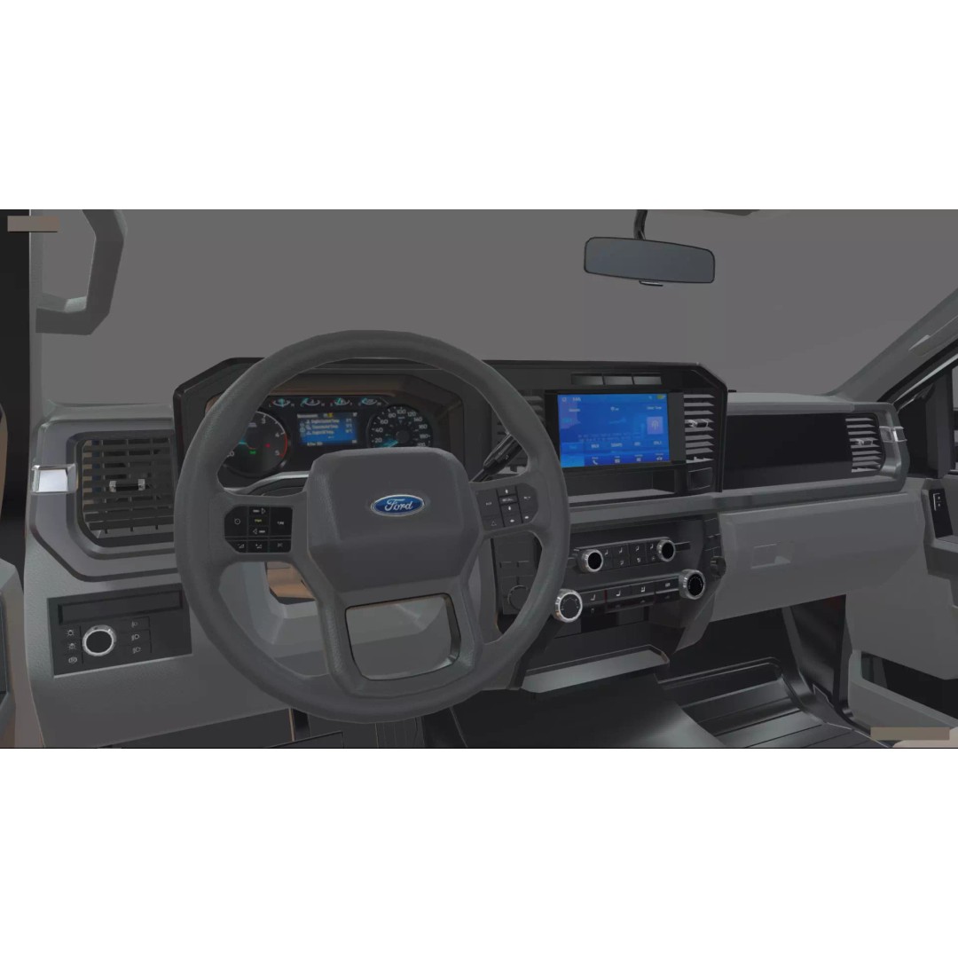 2024 F-600 Truck Chassis 3D Model – High Poly Game Asset, Blender