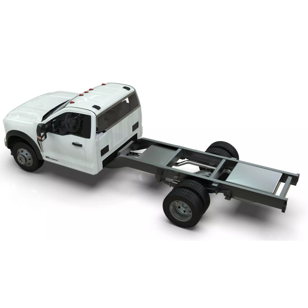 2024 F-600 Truck Chassis 3D Model – High Poly Game Asset, Blender - View 10