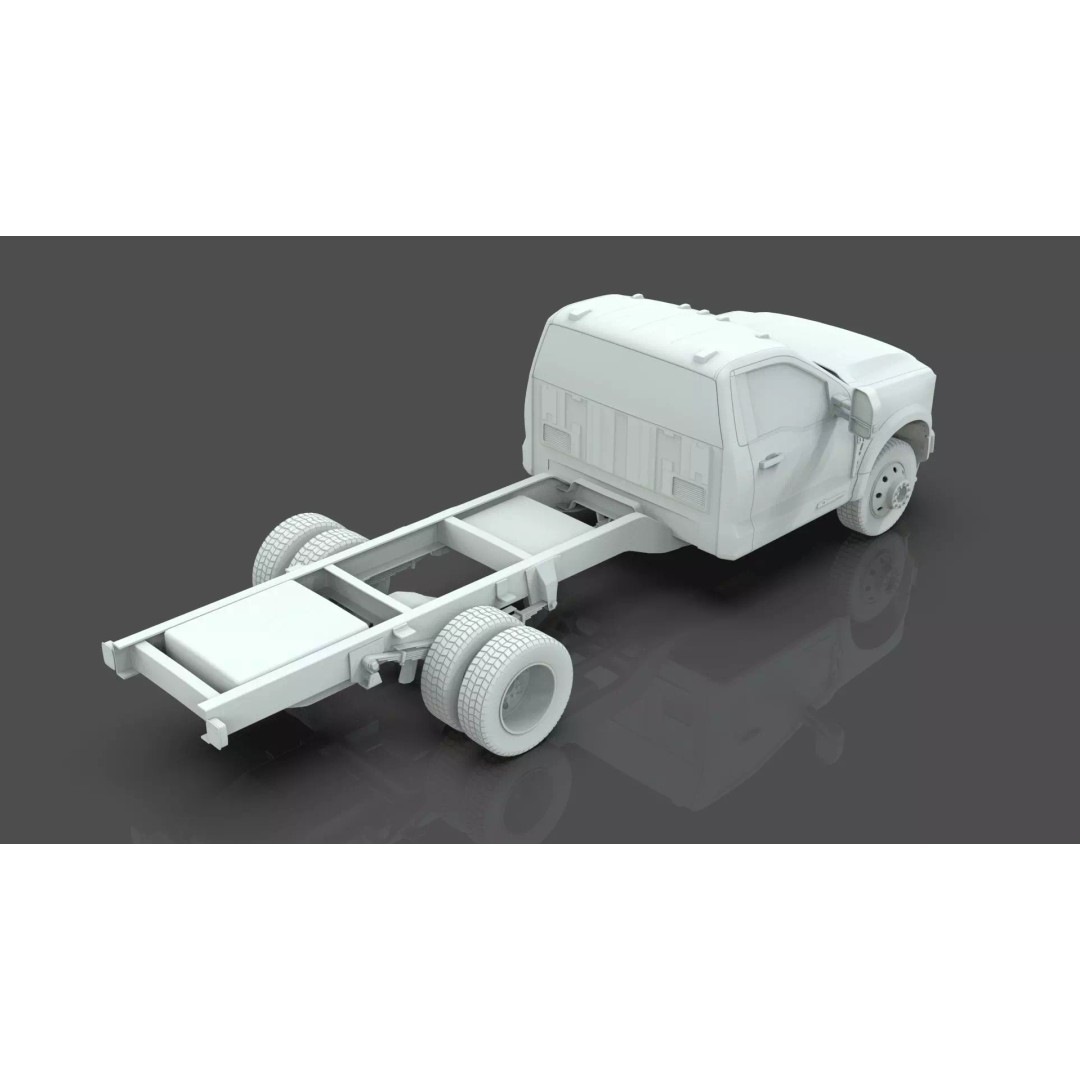 2024 F-600 Truck Chassis 3D Model – High Poly Game Asset, Blender - View 13