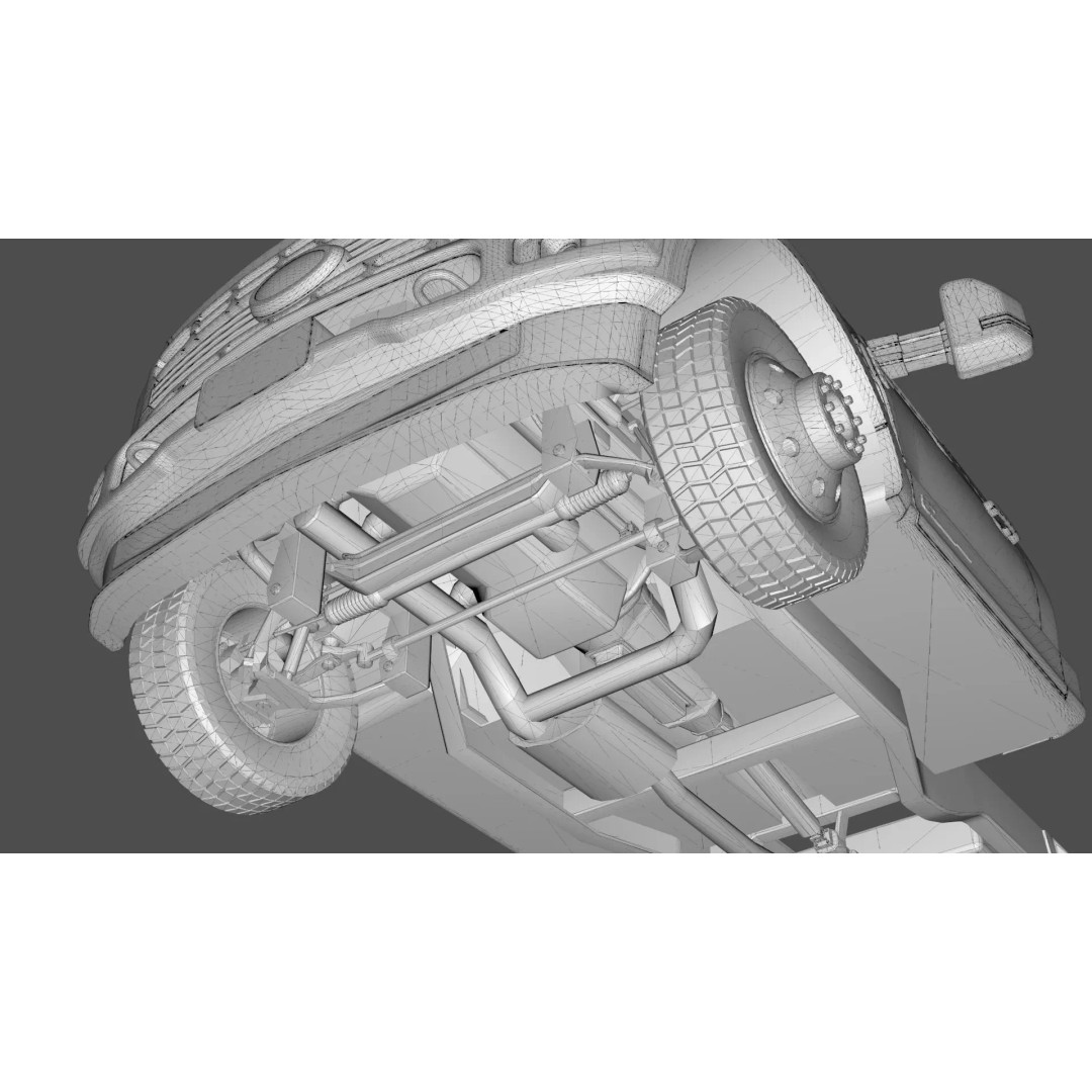 2024 F-600 Truck Chassis 3D Model – High Poly Game Asset, Blender - View 16