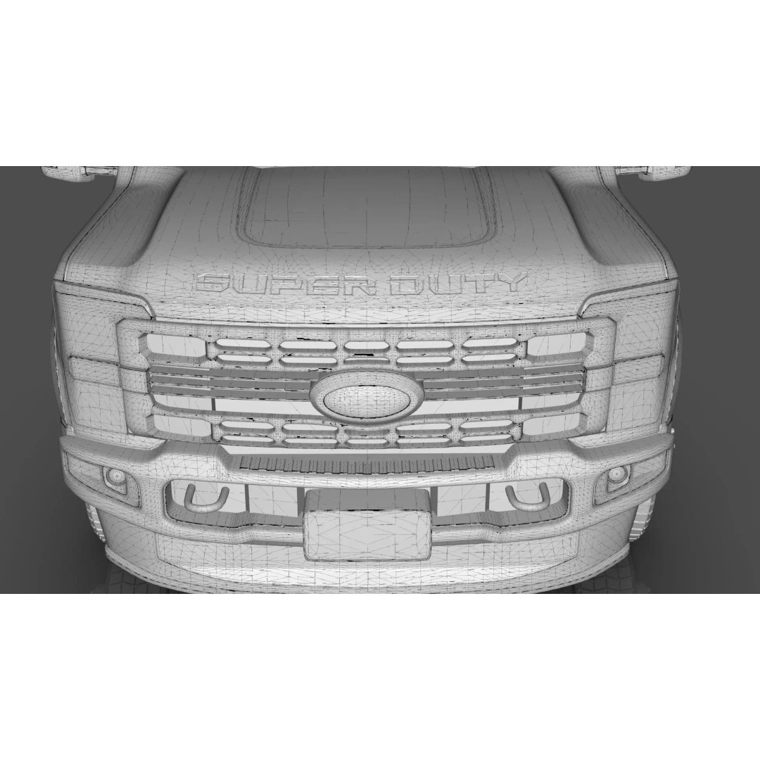 2024 F-600 Truck Chassis 3D Model – High Poly Game Asset, Blender - View 20